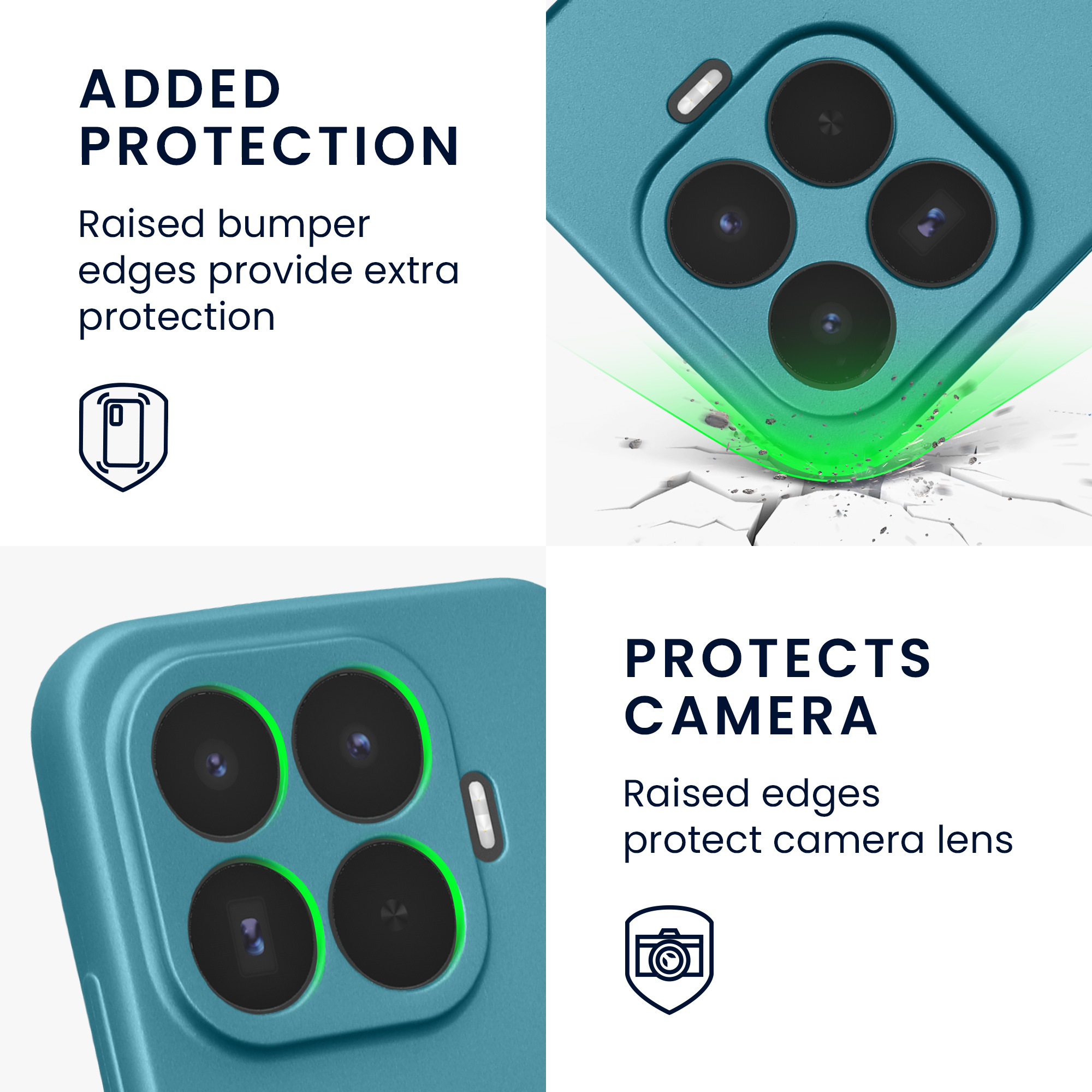 Pouzdro pro Xiaomi 17T kwmobile metalické TPU - metalická karibská modrá