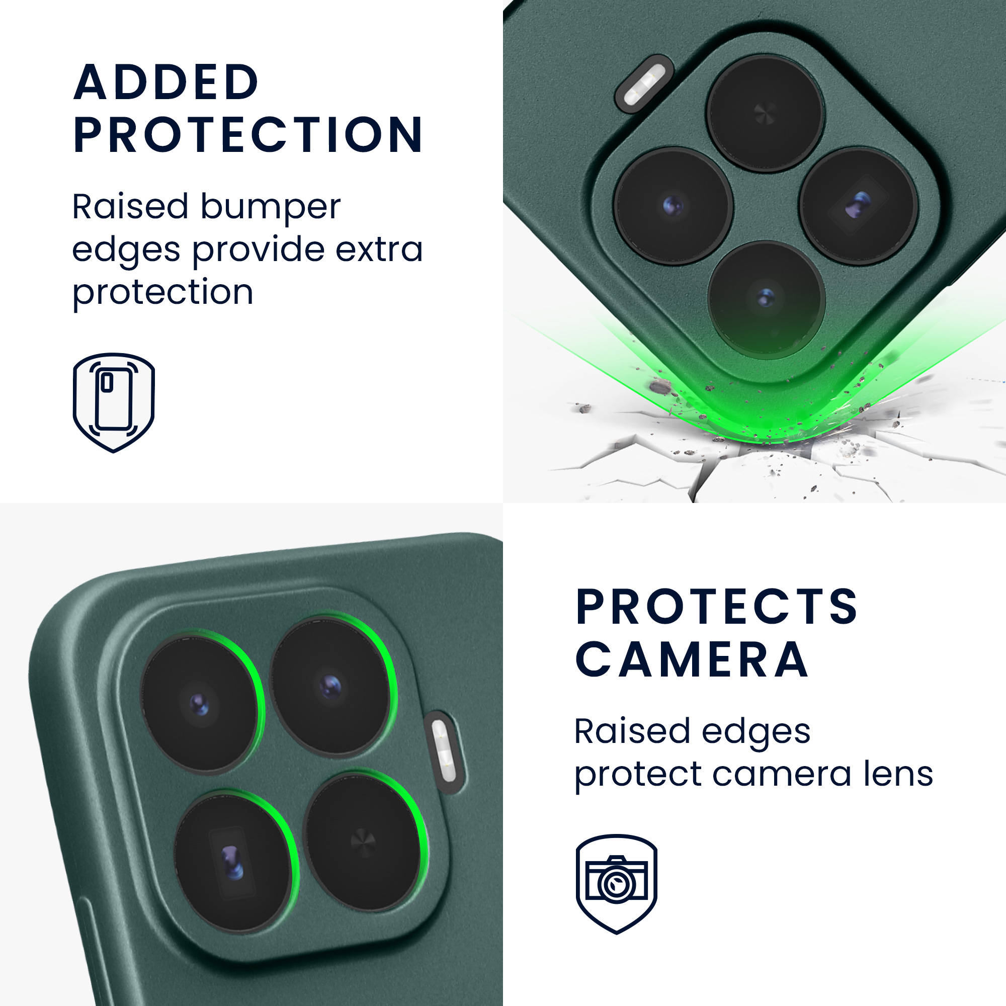 Pouzdro pro Xiaomi 17T kwmobile metalické TPU - metalická petrolejová