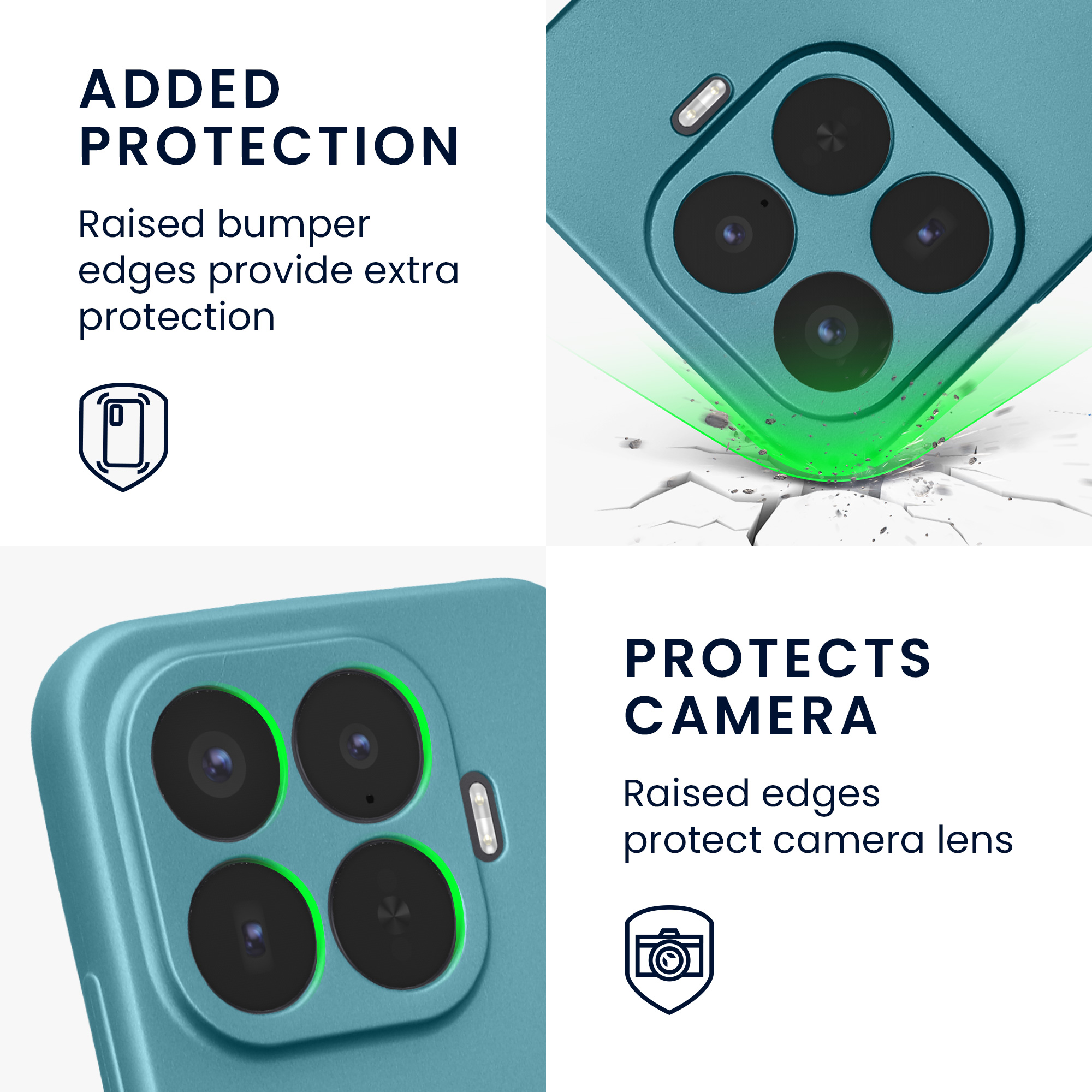 Pouzdro pro Xiaomi 17T Pro kwmobile metalické TPU - metalická karibská modrá