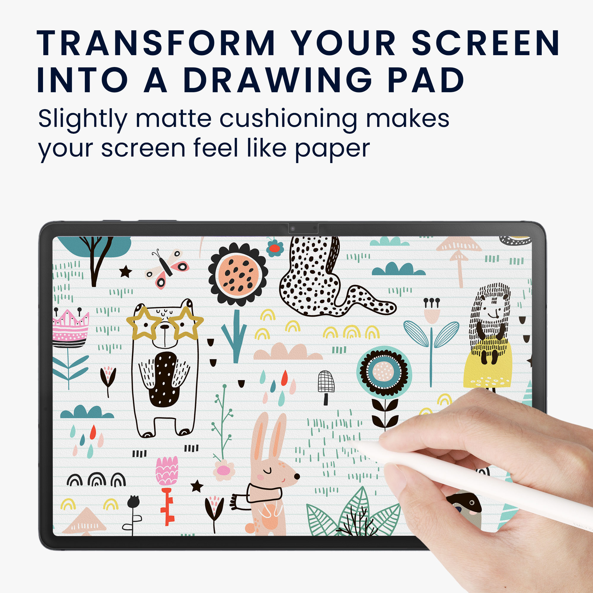 Paper Feel ochranná fólie na tablet Galaxy Tab S7 FE kwmobile Paper Feel