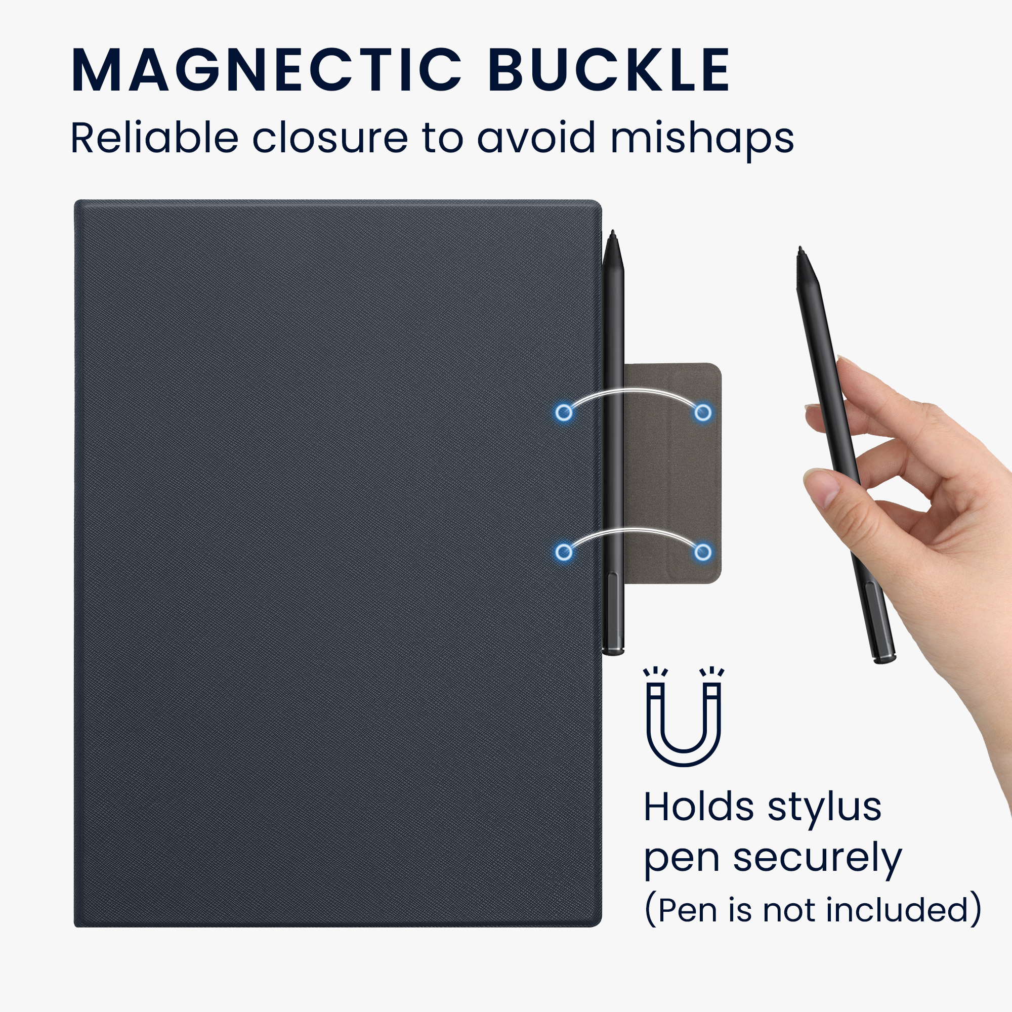 Pouzdro na tablet pro Remarkable Paper Pro kwmobile z eko kůže - tmavě modrá