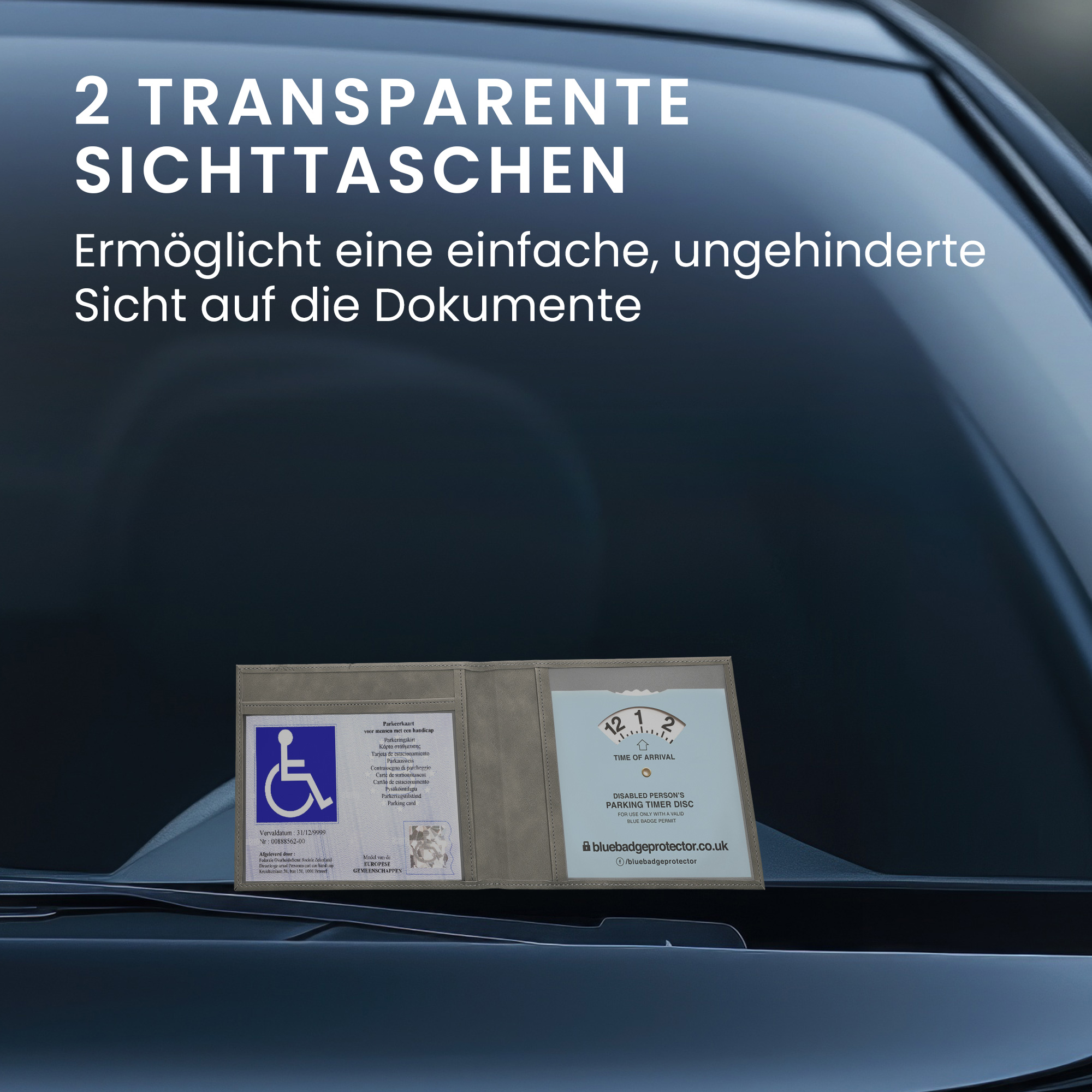 Pouzdro na průkaz Severely Handicapped Pass (German) kwmobile - brushed heart