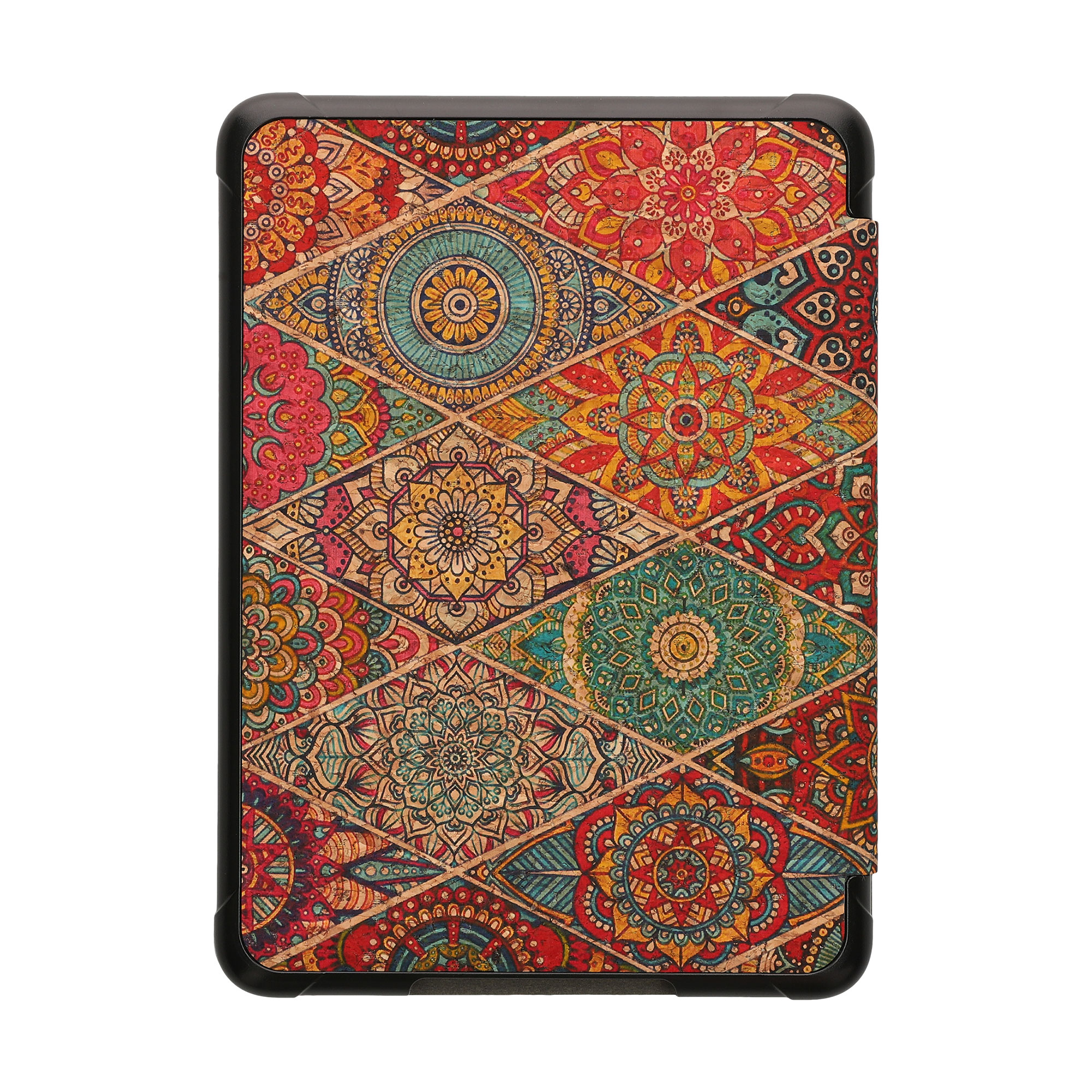 Pouzdro na čtečku kwmobile Kindle Paperwhite 2024 / Colorsoft - Fractions tmavě růžová / červená / modrá