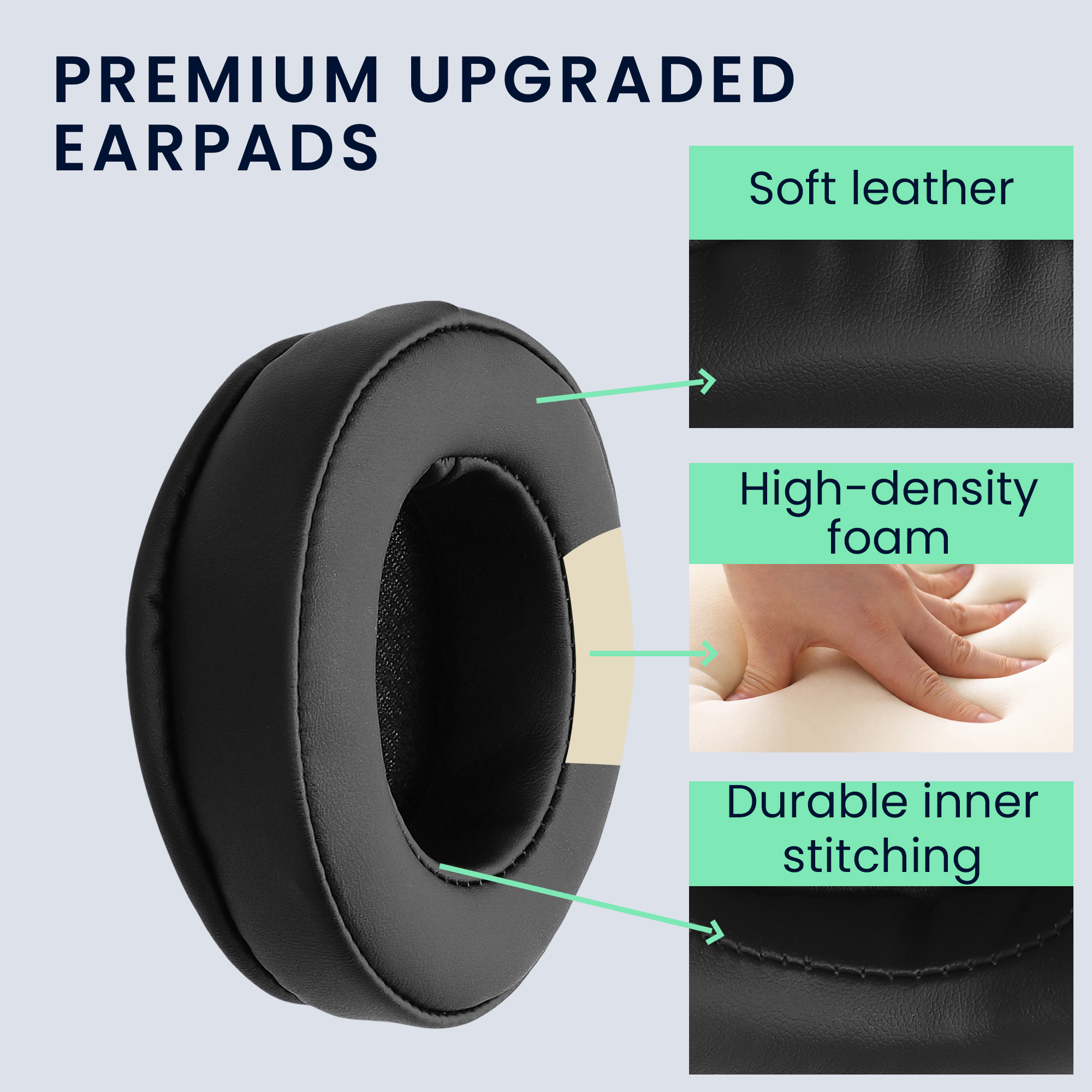 Náhradní náušníky Beyerdynamic DT 240 PRO kwmobile 2 ks černý