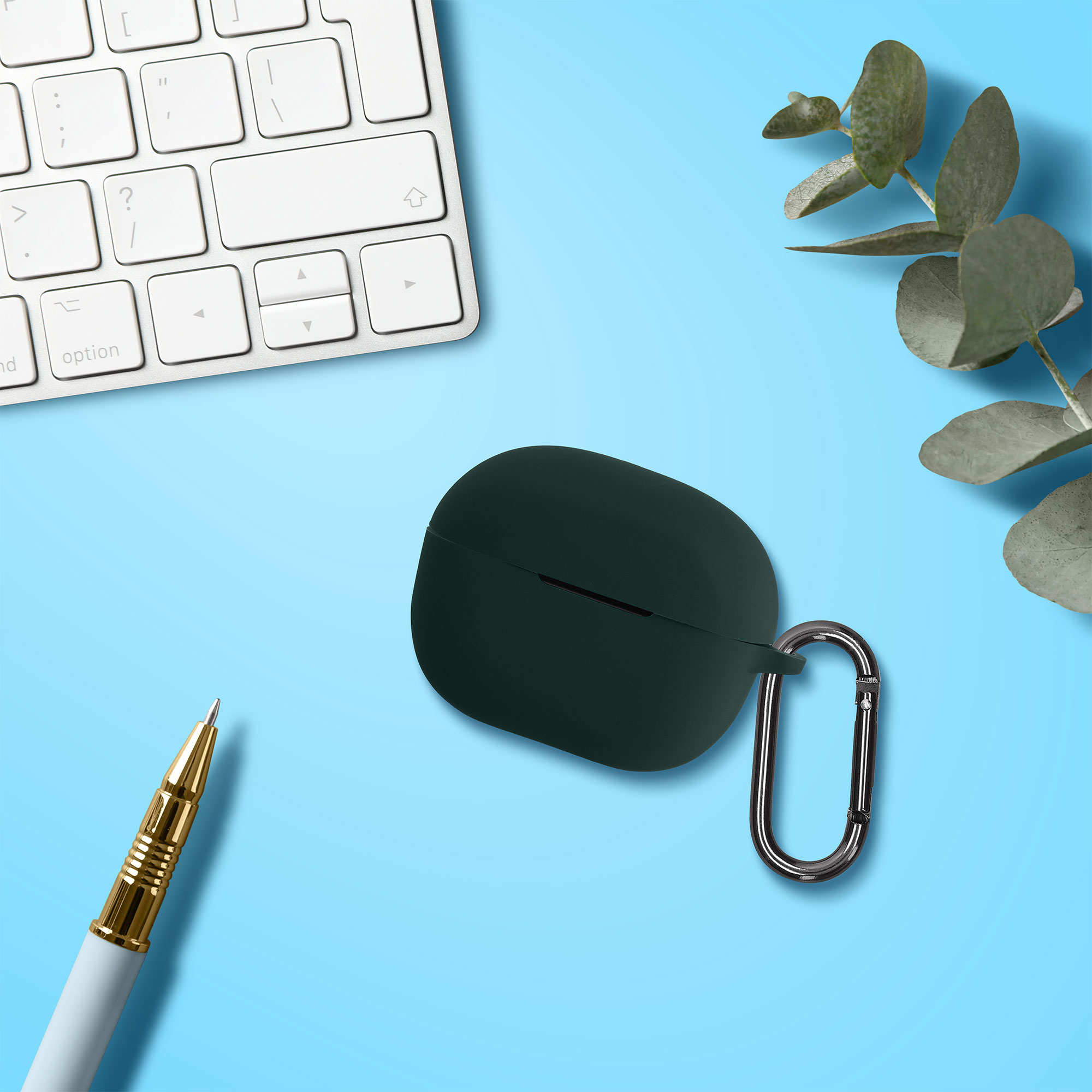 Pouzdro kwmobile pro Anker Soundcore P3i Case, tmavě zelená