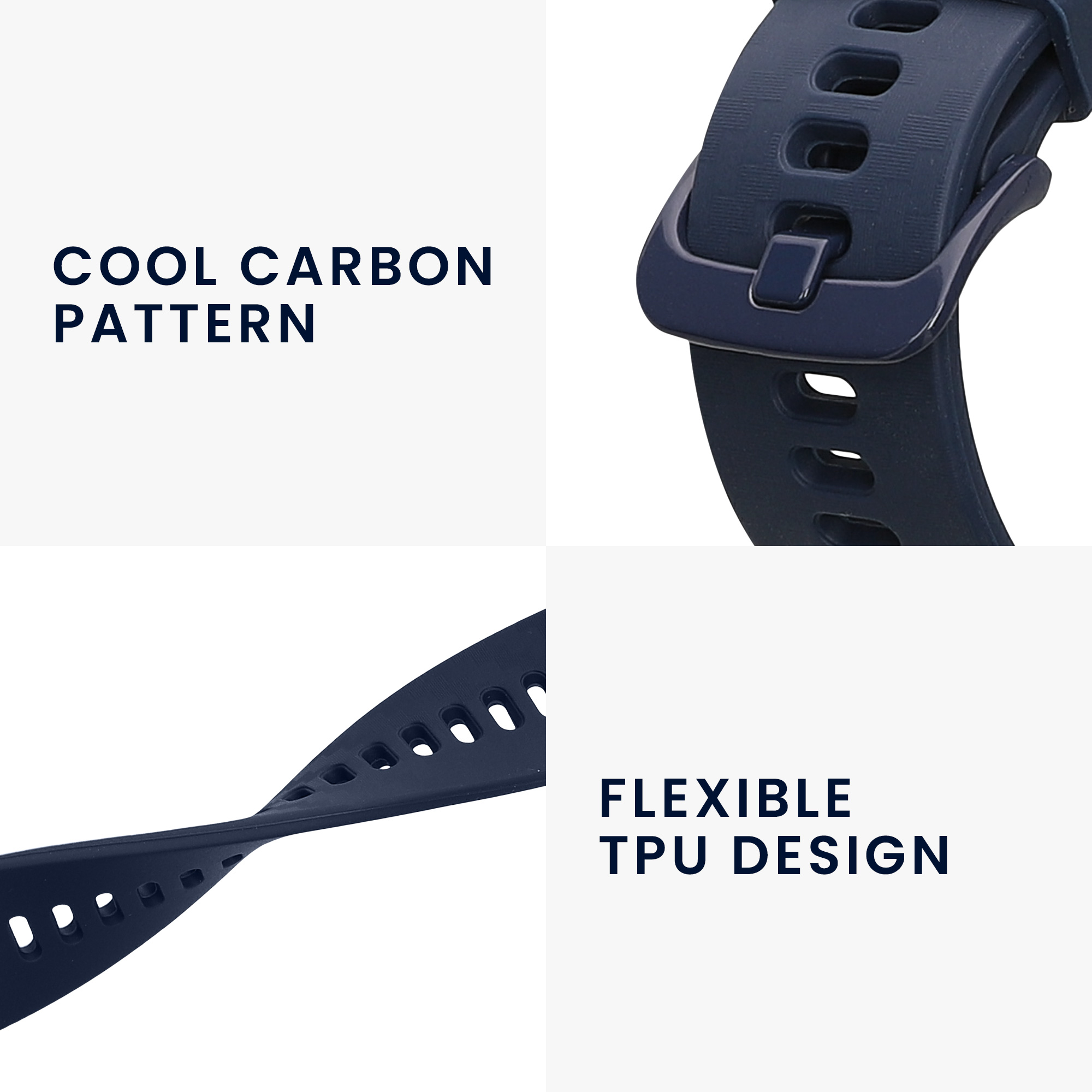 Řemínek k hodinkám COROS PACE 2 / APEX (42mm) Strap kwmobile - tmavě modrá