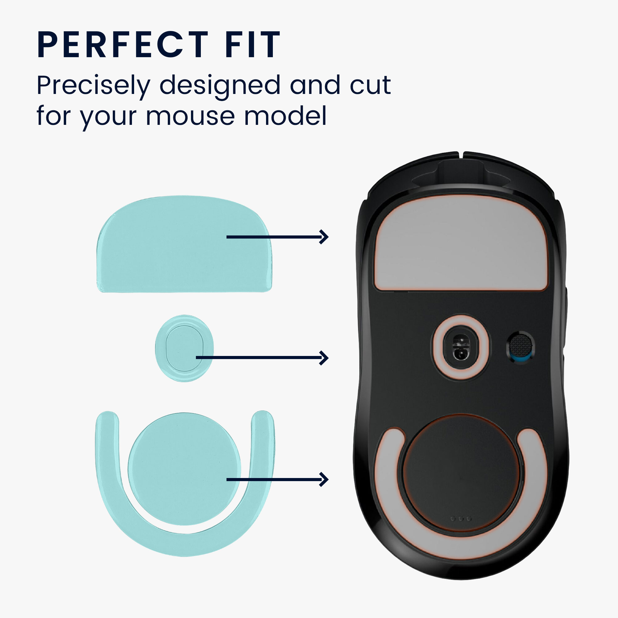 Náhradní nožičky na myš pro Logitech G PRO X Superlight 2 / Superlight 2 SE Computer Mouse Skates Sticker kwmobile - zelená