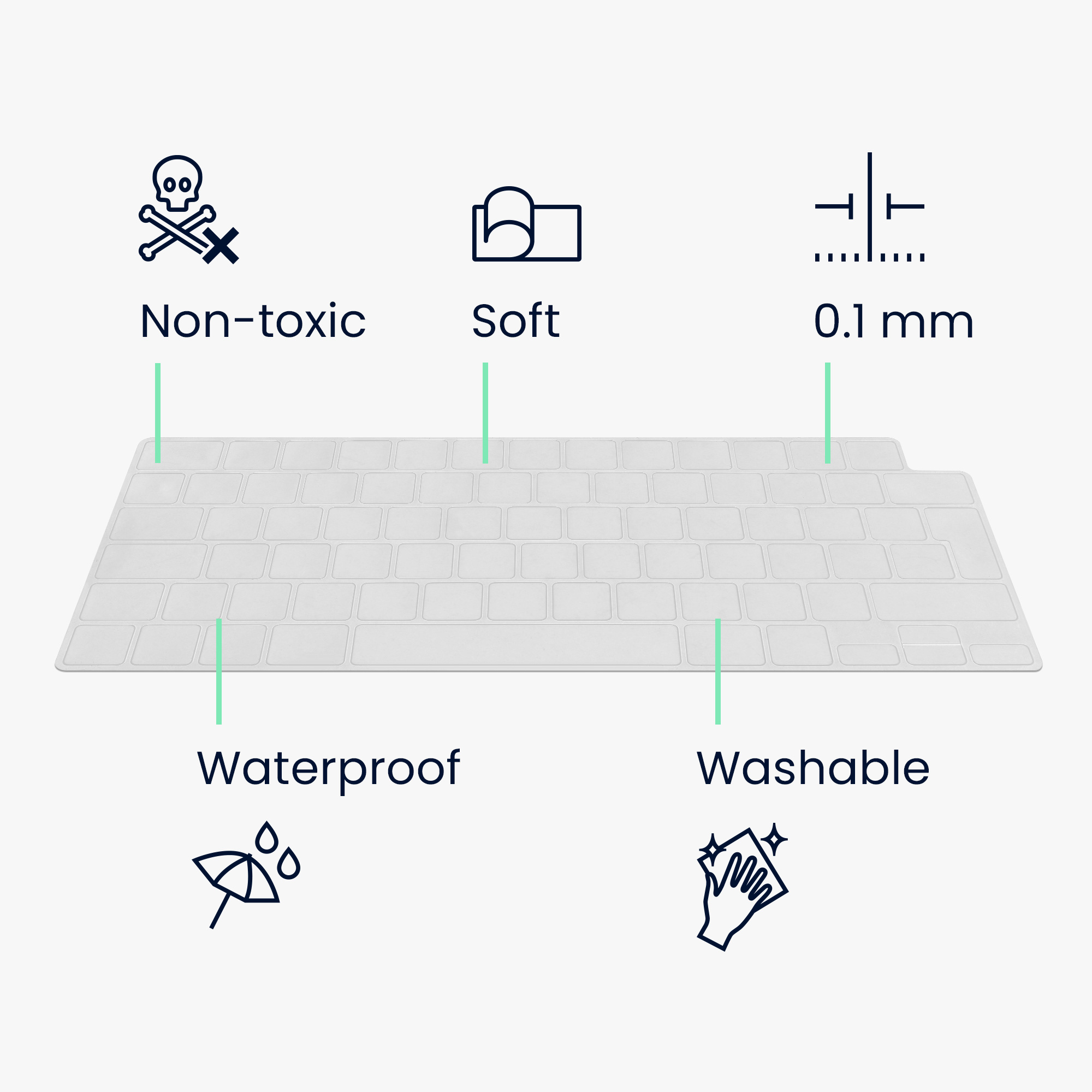 Kryt klávesnice Apple MacBook Pro 16" (2023) M2 A2780/M3 A2991 - kwmobile - QWERTZ