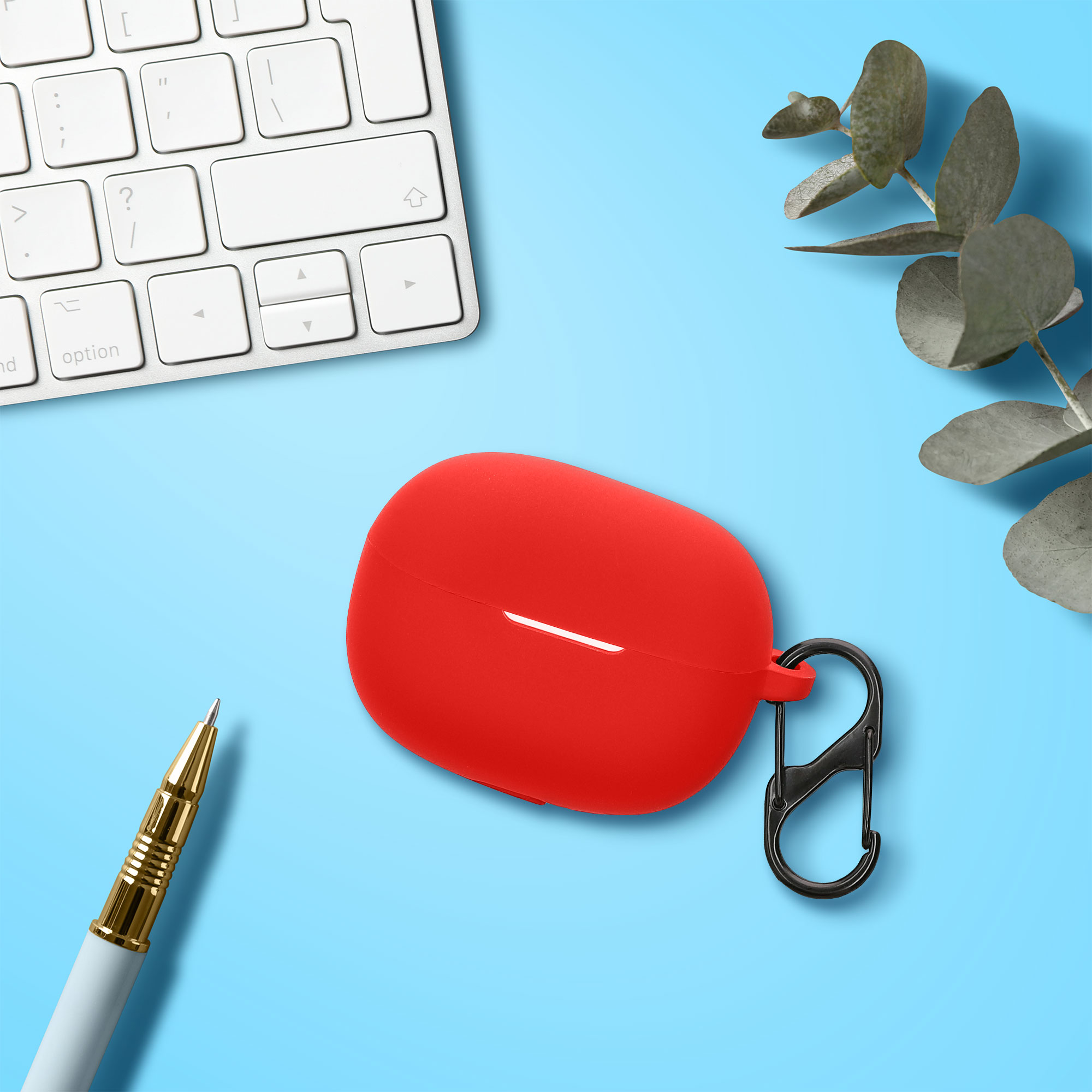 Silikonový obal nabíjecí pouzdro sluchátka Xiaomi Redmi Buds 5 Pro červená kwmobile