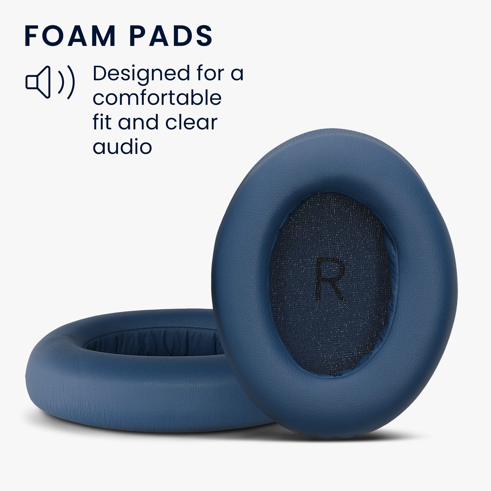 Náhradní náušníky kwmobile pro 1More SonoFlow / SonoFlow SE Replacement Ear Pads, tmavě modrá