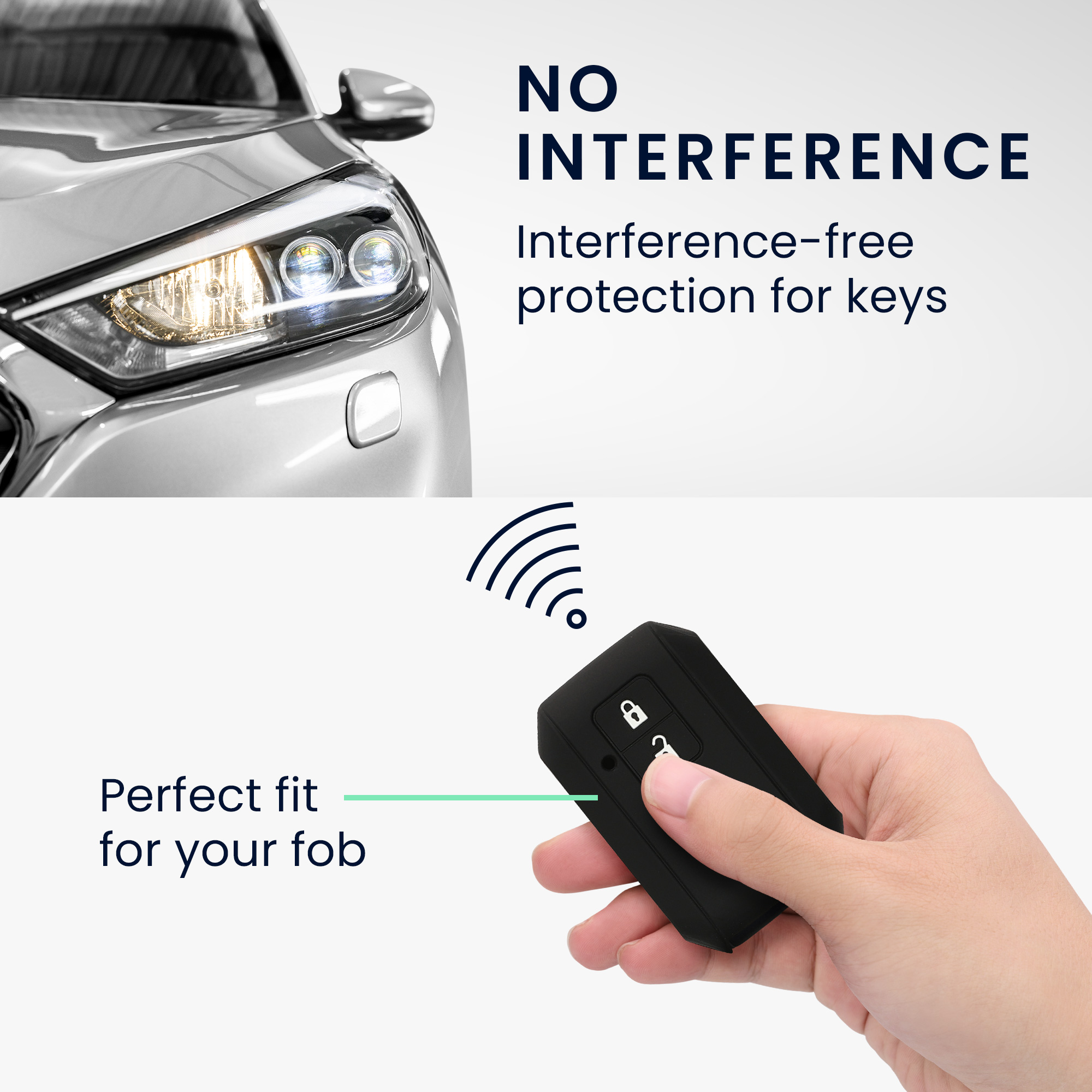 Pouzdro na klíč od auta Suzuki 2 Button Car Key kwmobile - červená / černá