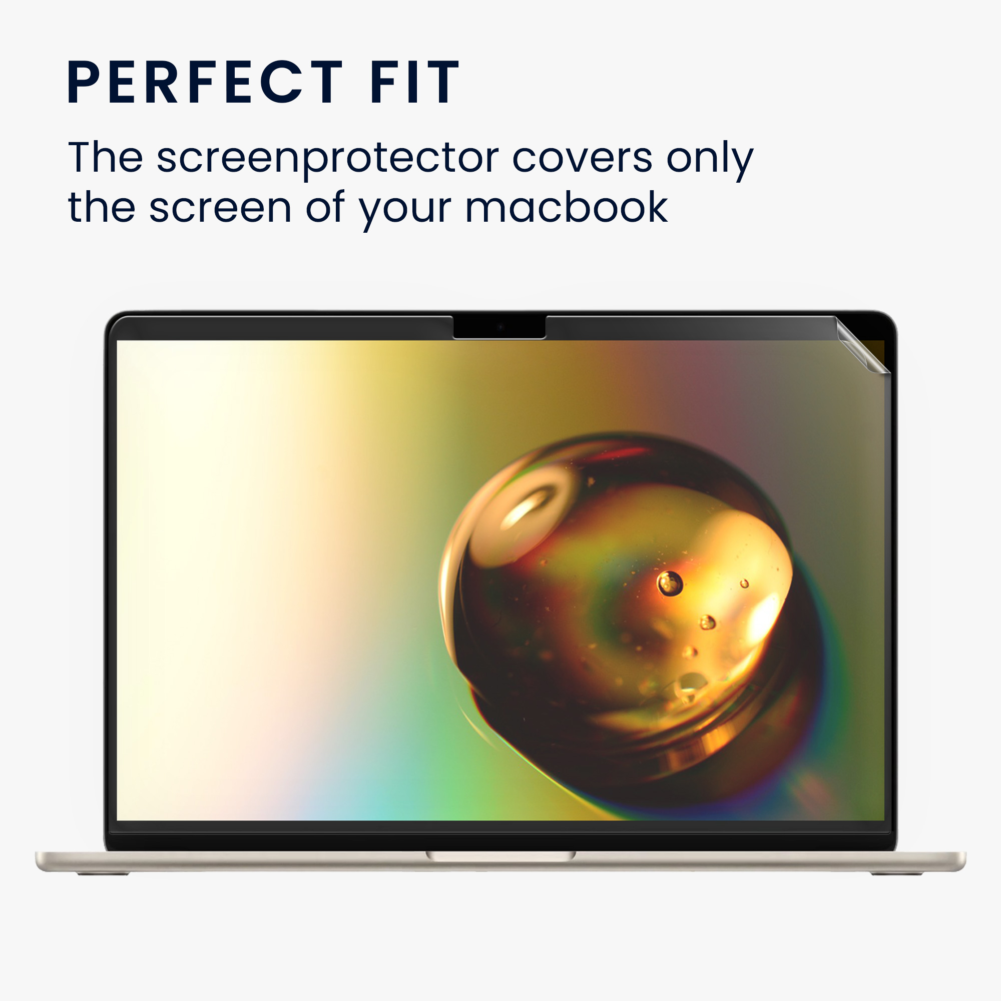 Ochranná fólie na displej notebooku kwmobile pro Apple Macbook Air 13.6 M3 2024 A3113 / M2 A2681