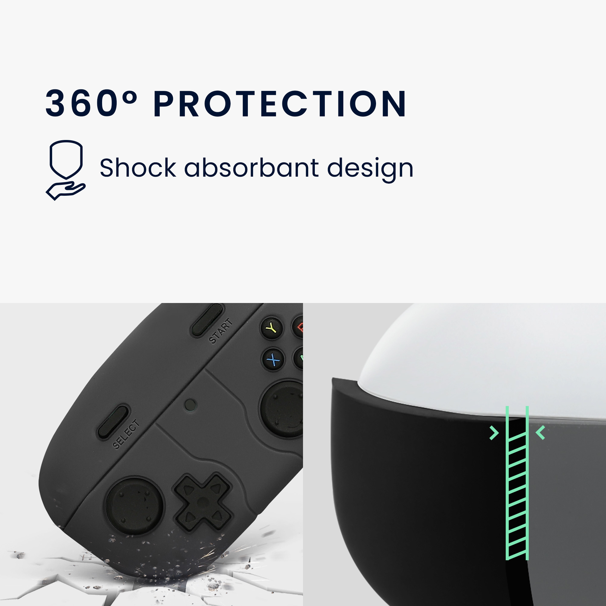 Designový obal pro Sony WF-1000XM5 kwmobile s karabinou silikonové - černá