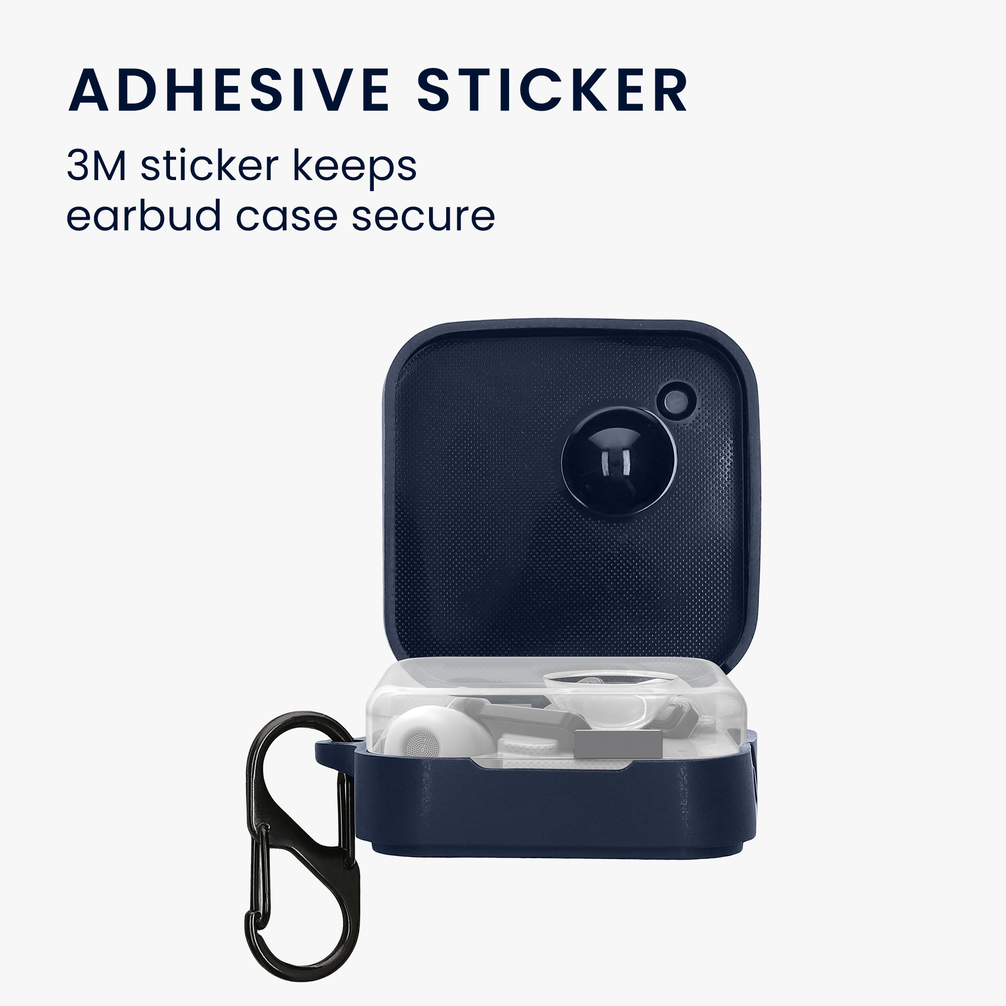 Pouzdro na sluchátka kwmobile pro CMF by Nothing Nothing Ear 2024, tmavě modrá
