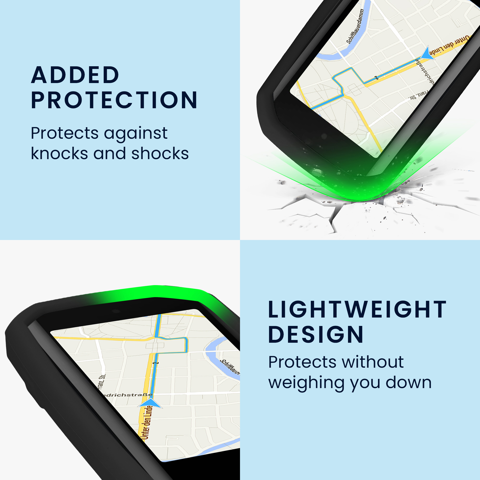 Silikonové pouzdro Garmin Edge 1050 kwmobile černý