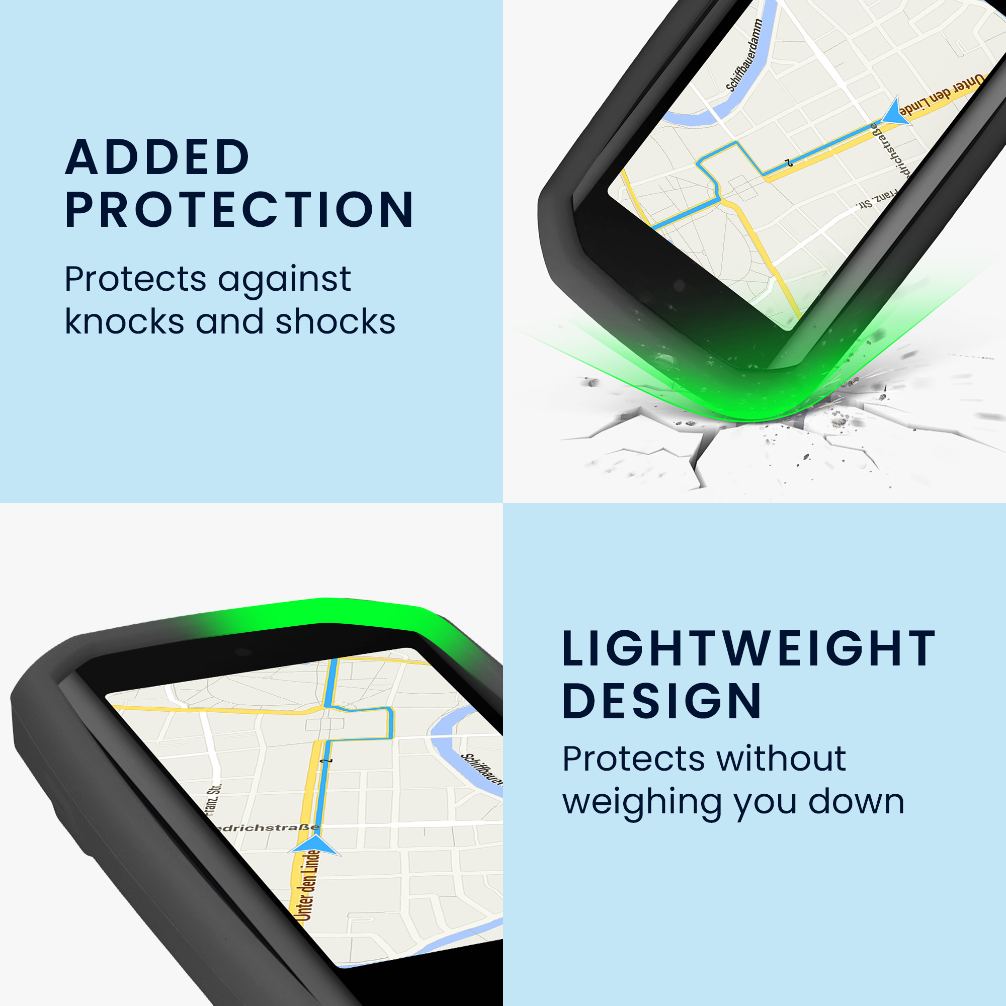 Silikonové pouzdro Garmin Edge 1050 kwmobile černý