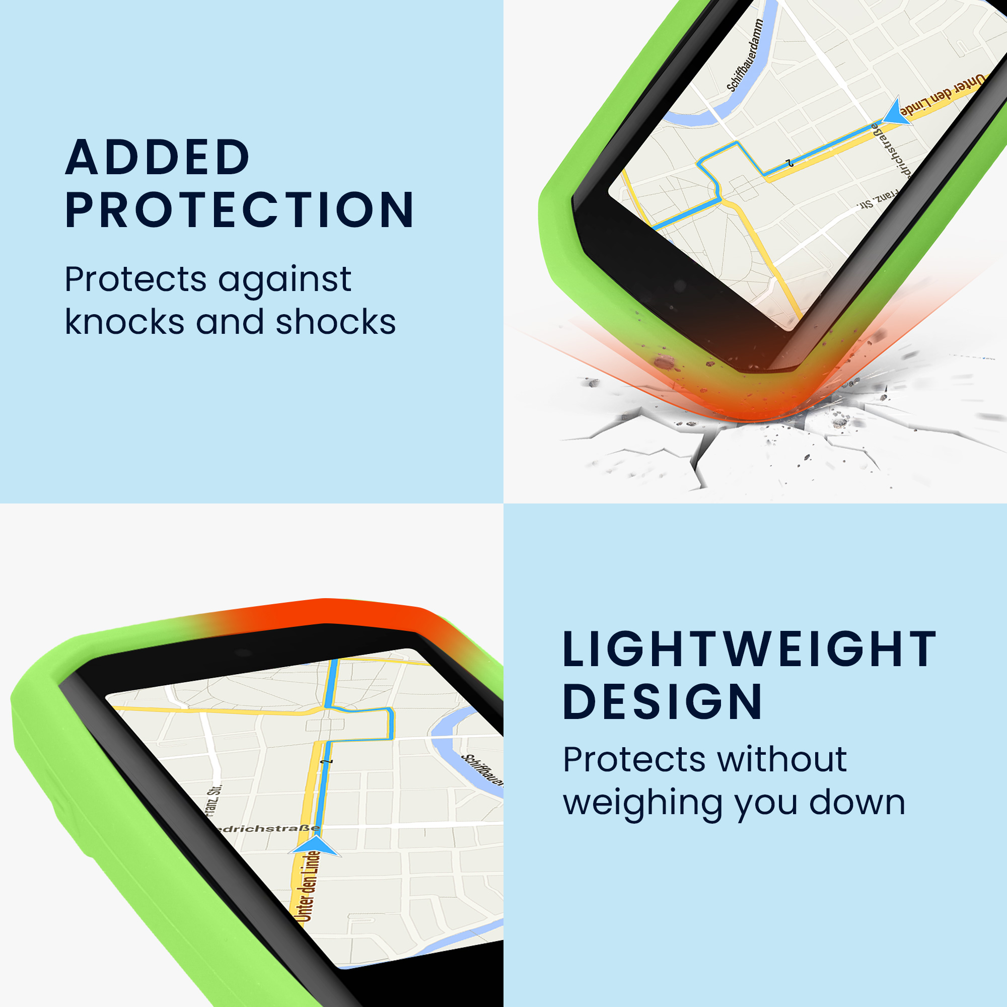 Silikonové pouzdro Garmin Edge 1050 kwmobile černý