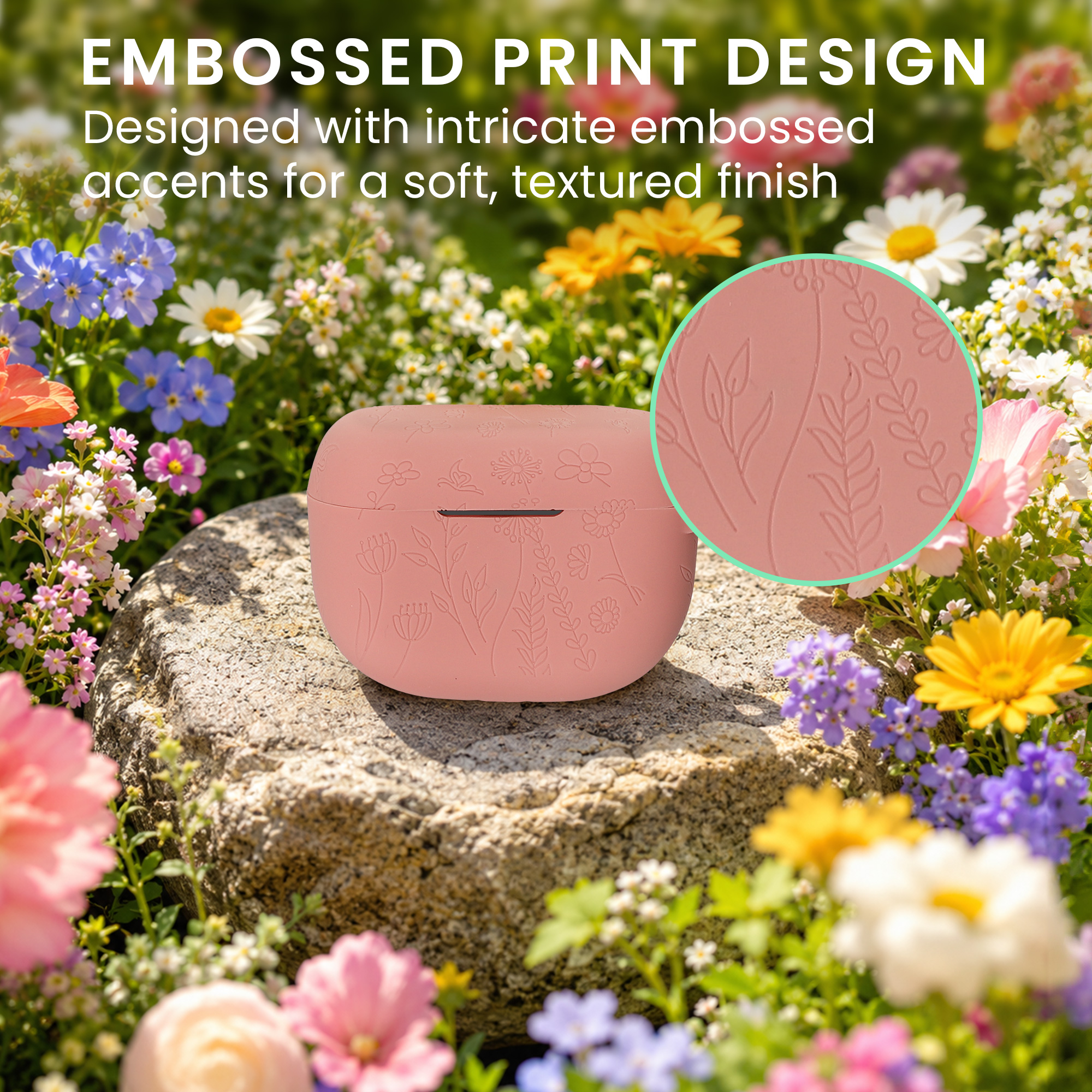 Silikonové cestovní pouzdro Jabra Elite 10 / E10 kwmobile embossed vícebarevná
