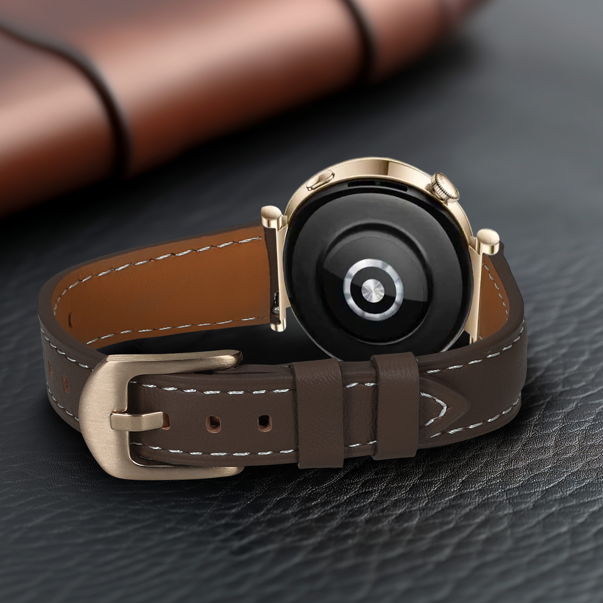 Kožený řemínek Huawei Watch GT5 41mm hnědá kwmobile