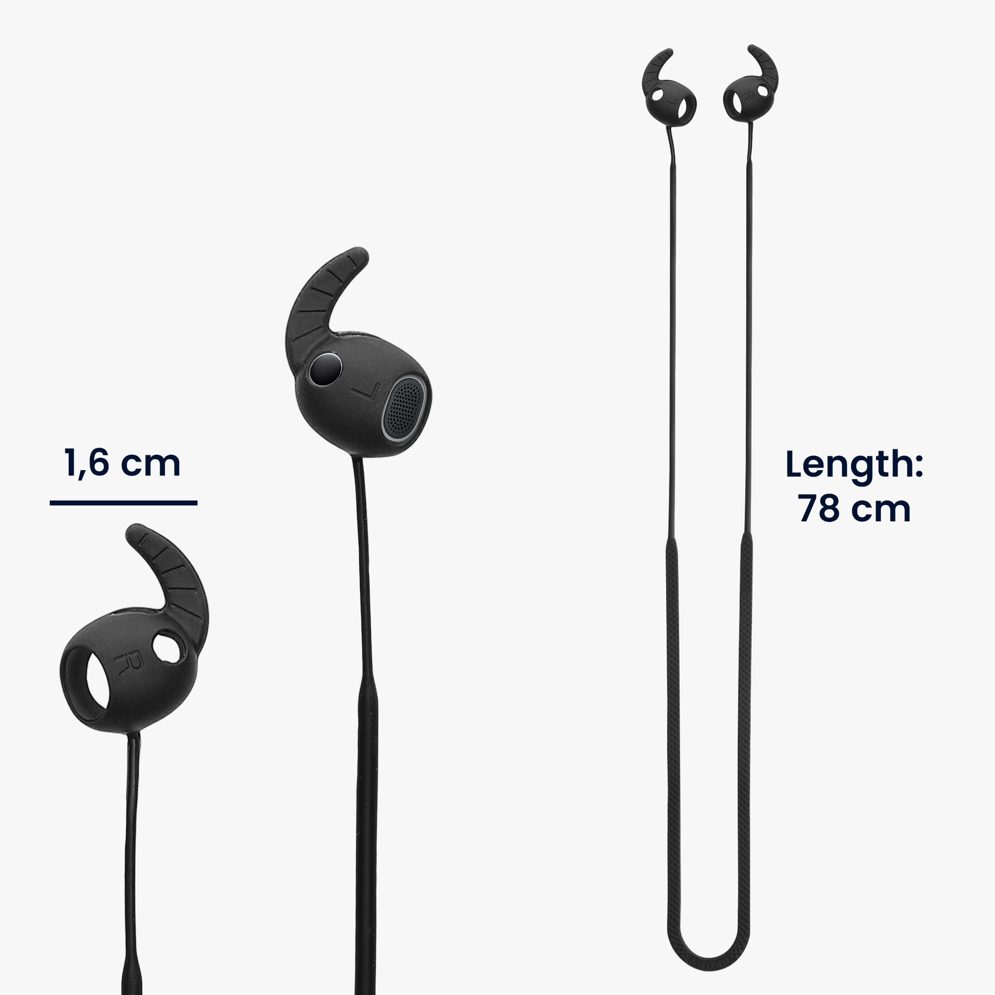Šňůrka na sluchátka Samsung Galaxy Buds 3 Pro kwmobile černý