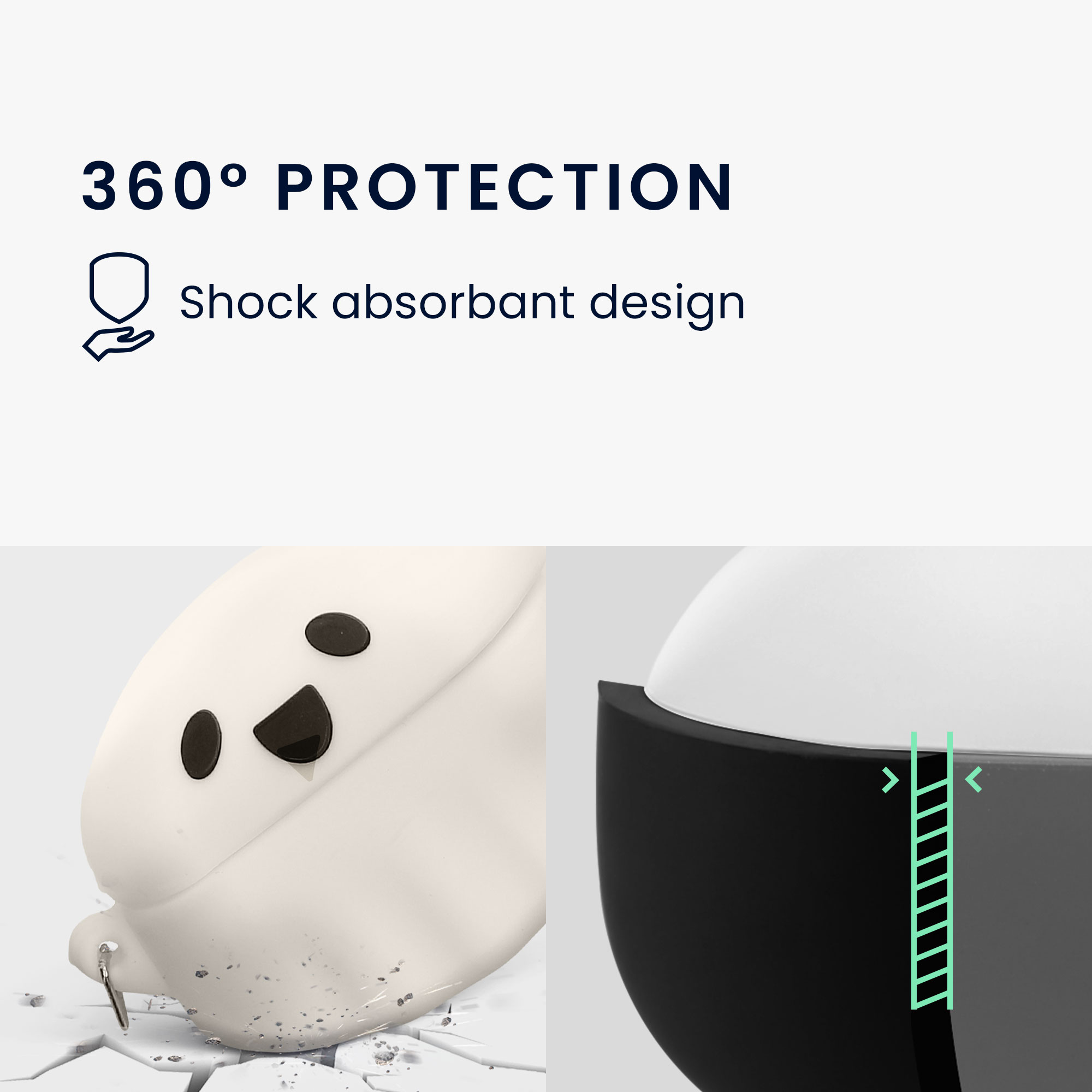 Pouzdro kwmobile pro Anker soundcore P40i Case, bílá / černá