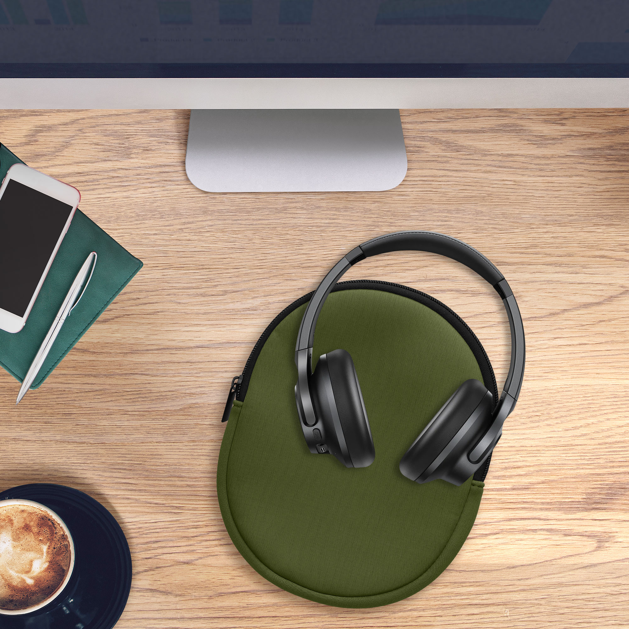 Pouzdro na sluchátka Soundcore Q20i – Over kwmobile