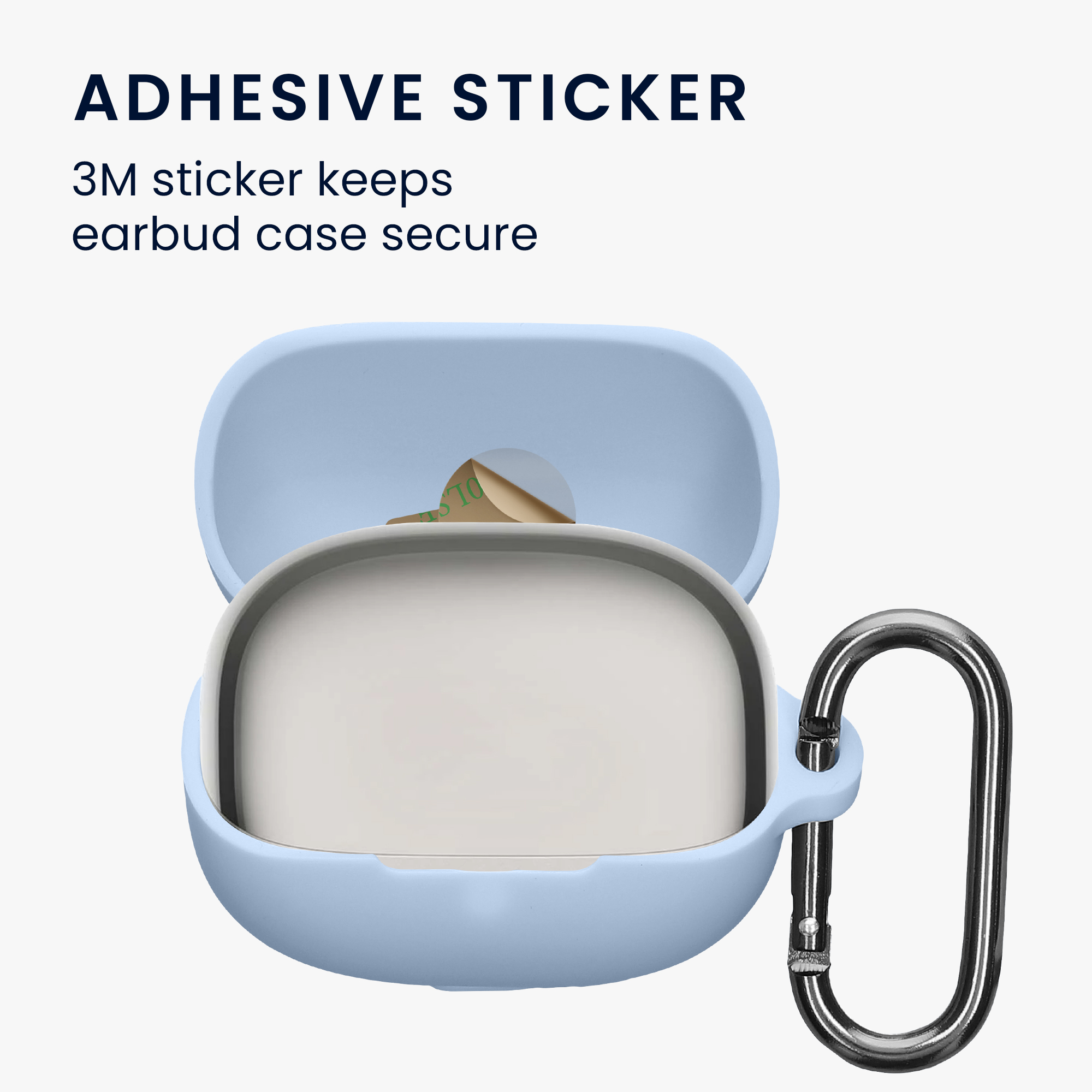 Silikonové pouzdro na sluchátka Xiaomi Buds 5 Pro světle modré