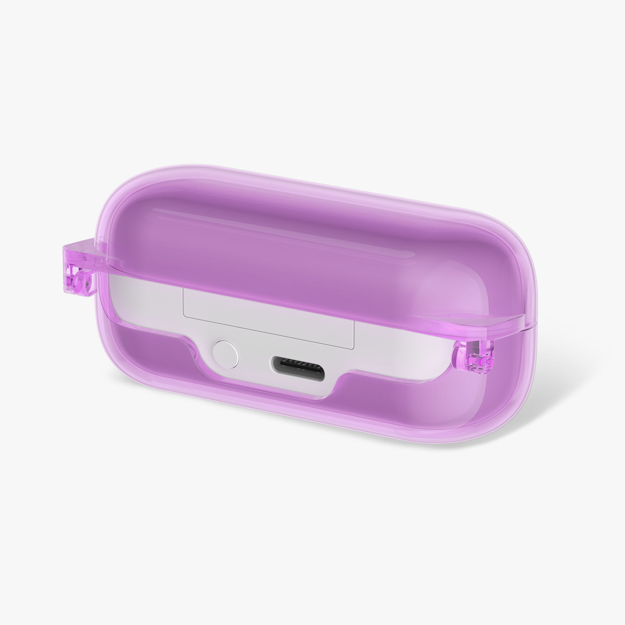 Pouzdro na sluchátka kwmobile pro Sony WF-C510, transparentní / matně fialová