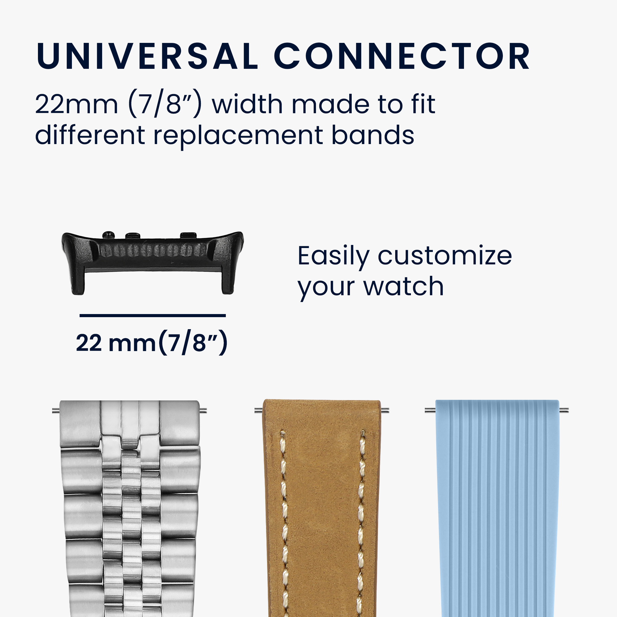 Adaptér řemínek hodinky Huawei Watch D2 Adapter - For 22mm (7 22 mm 4x Pieces kwmobile