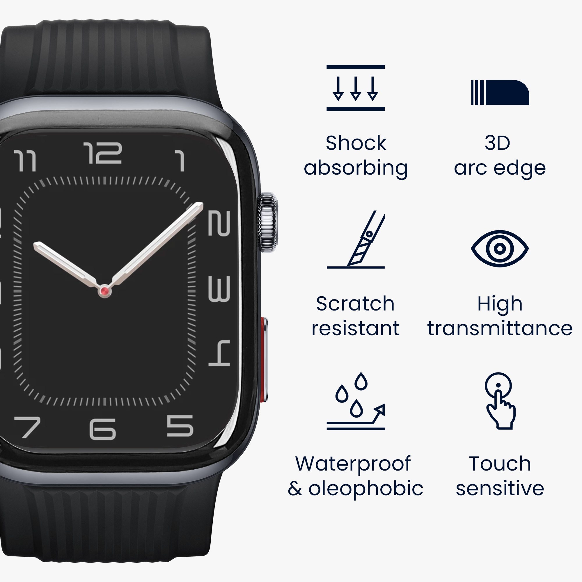 Ochranná fólie hodinky Huawei Watch D2 sada 2 ks 2x Smart Protector Anti-Fingerprint kwmobile