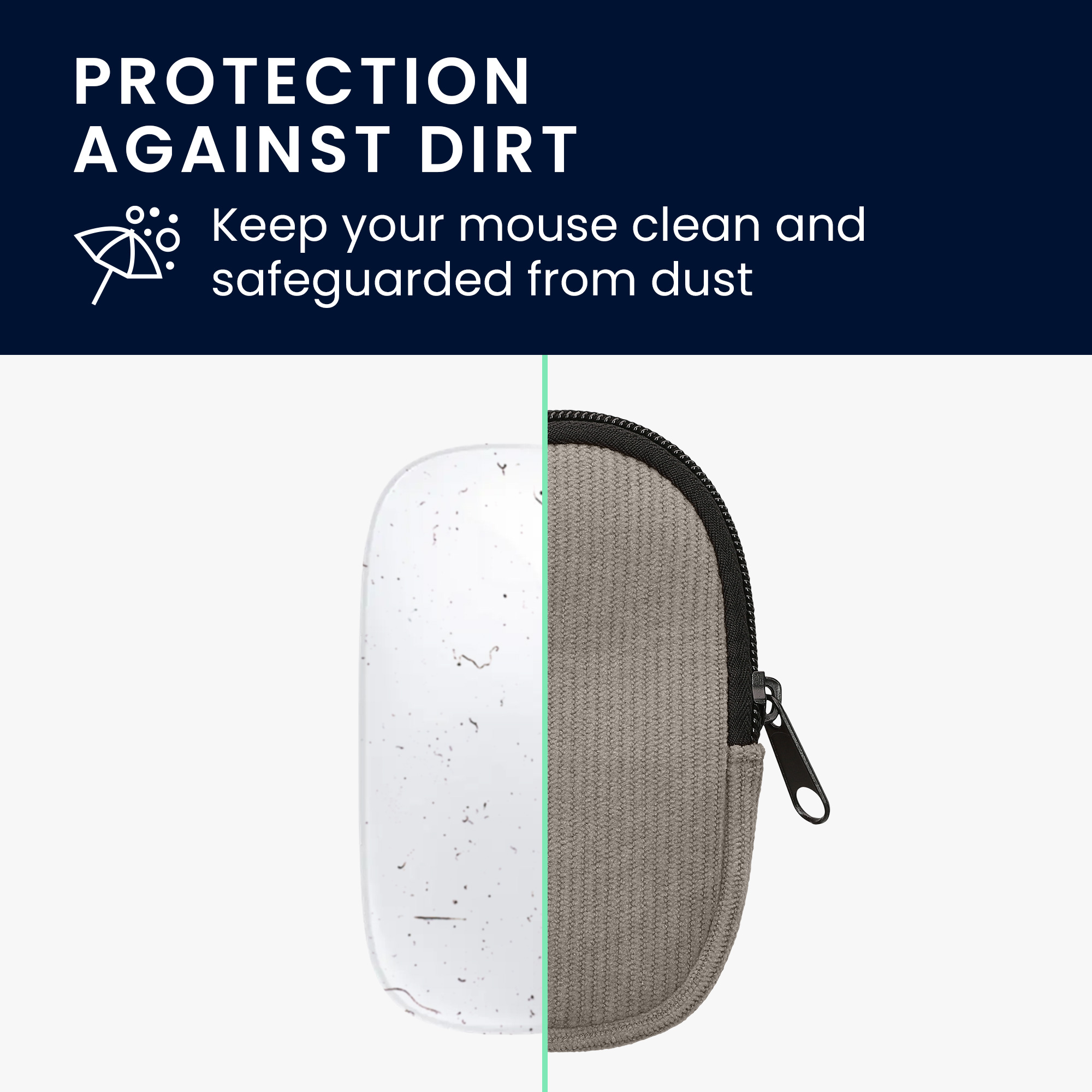 Pouzdro na myš pro Apple Magic Mouse 1 / 2 kwmobile neoprenové - šedá