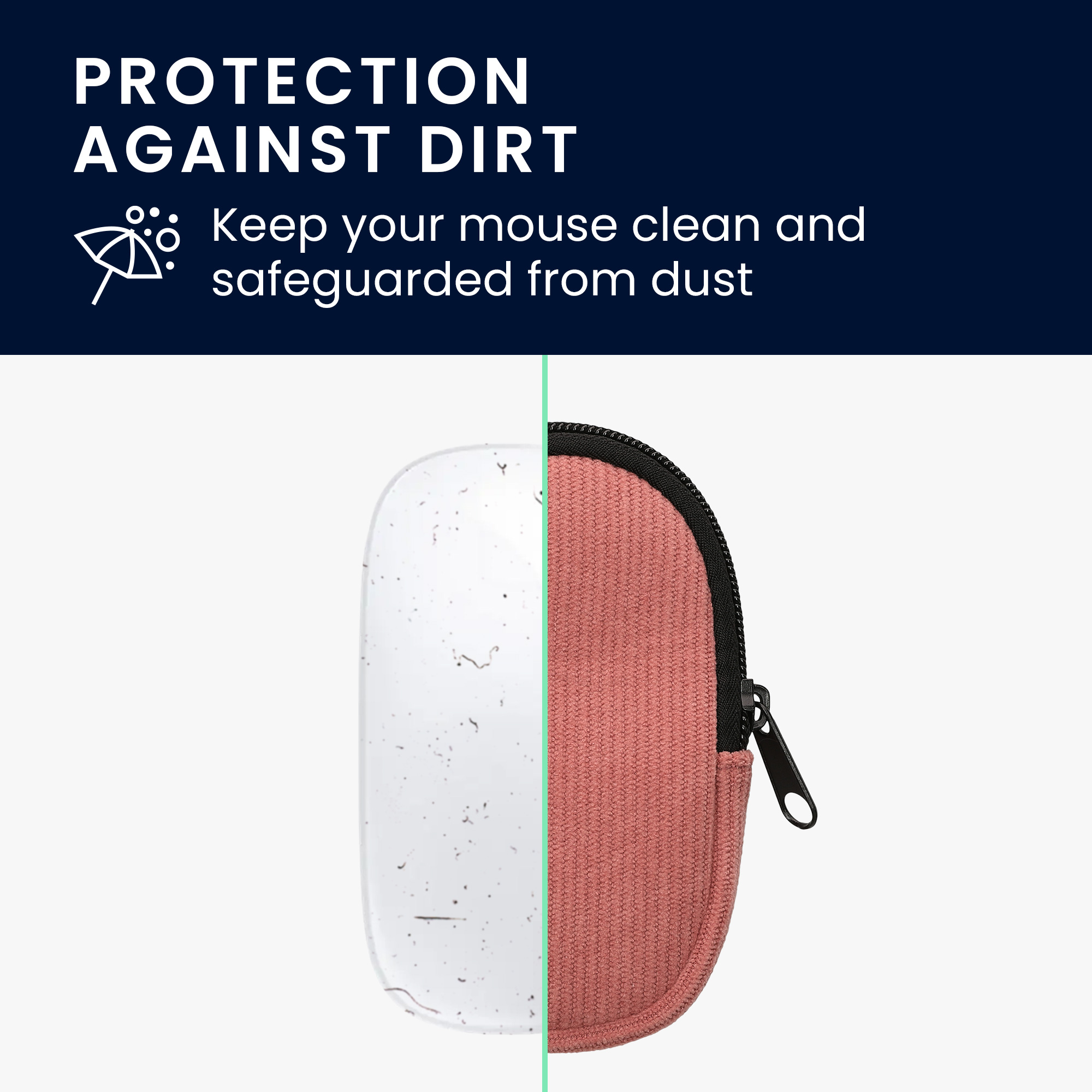 Pouzdro na myš pro Apple Magic Mouse 1 / 2 kwmobile neoprenové - tmavě starorůžová