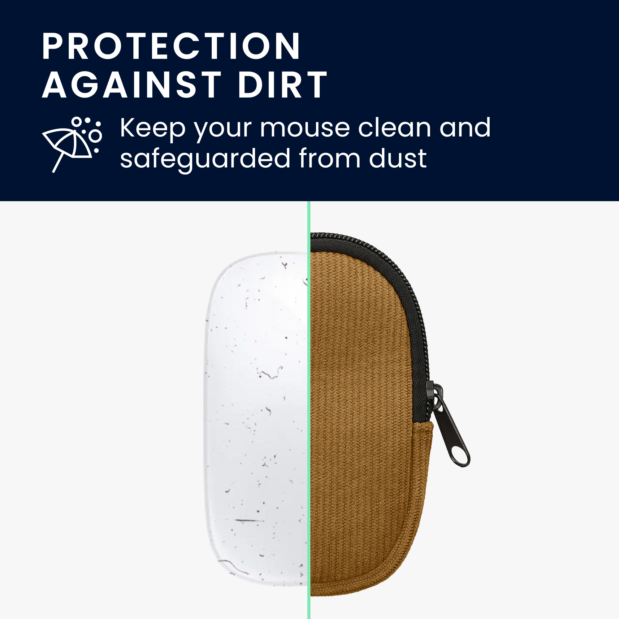Pouzdro na myš pro Apple Magic Mouse 1 / 2 kwmobile neoprenové - olivově zelená
