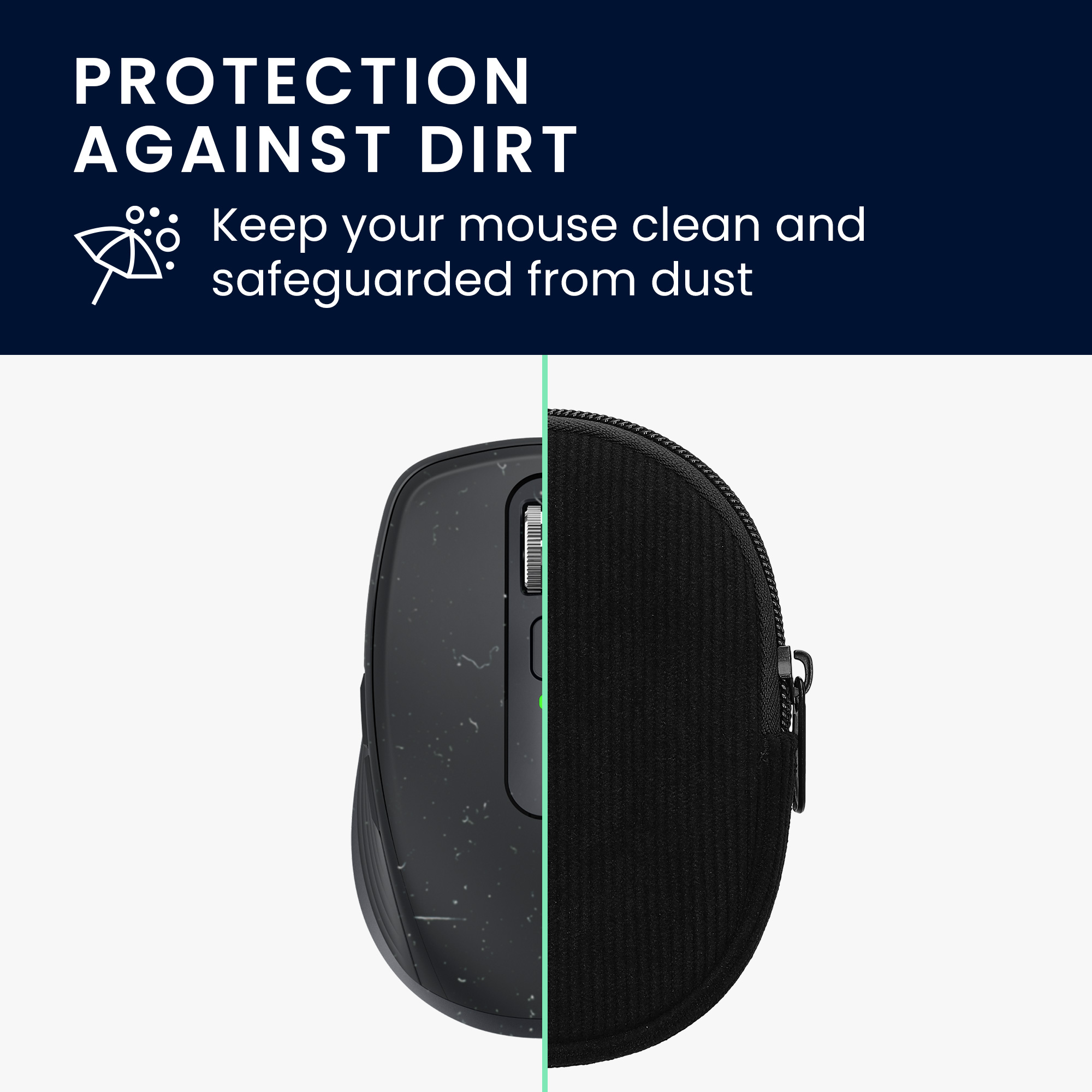 Kwmobile Pouzdro na myš Logitech MX ANYWHERE 3 / ANYWHERE 3S Carry černá
