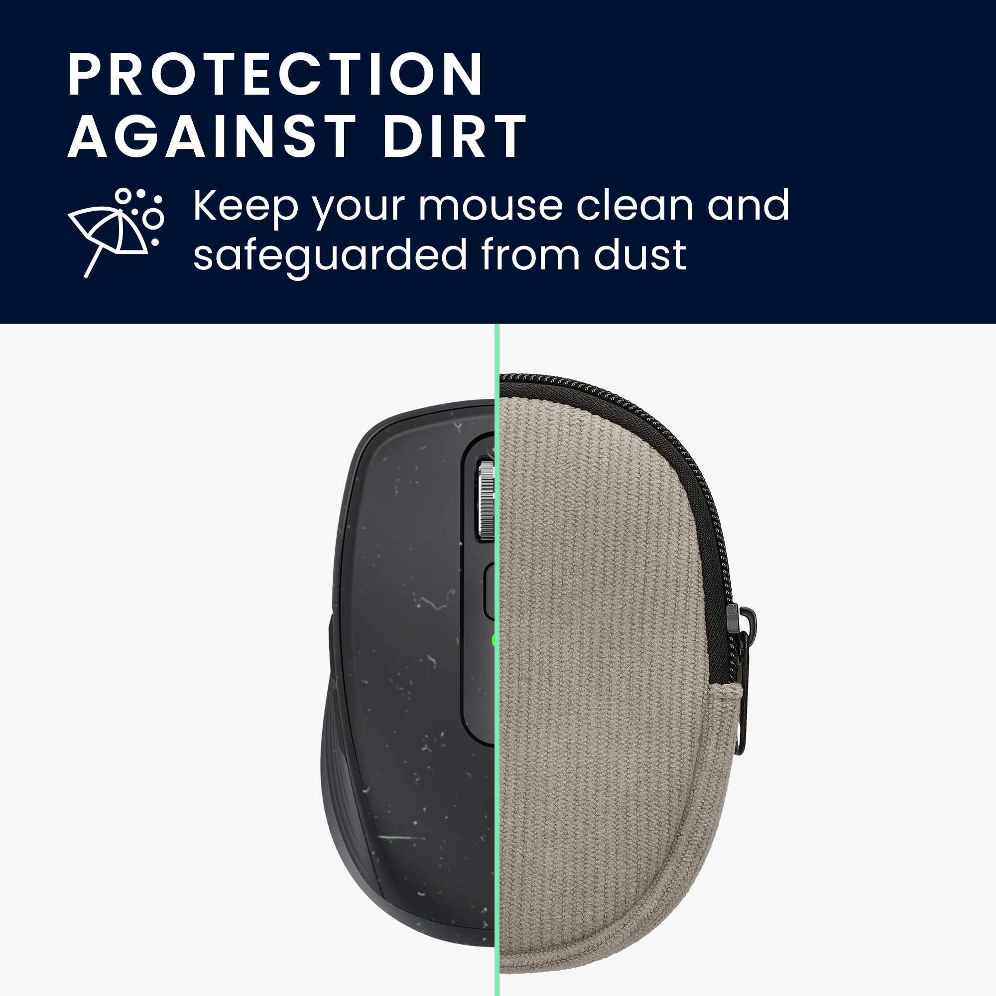 Pouzdro na myš pro Logitech MX ANYWHERE 3 / ANYWHERE 3S kwmobile neoprenové - šedá