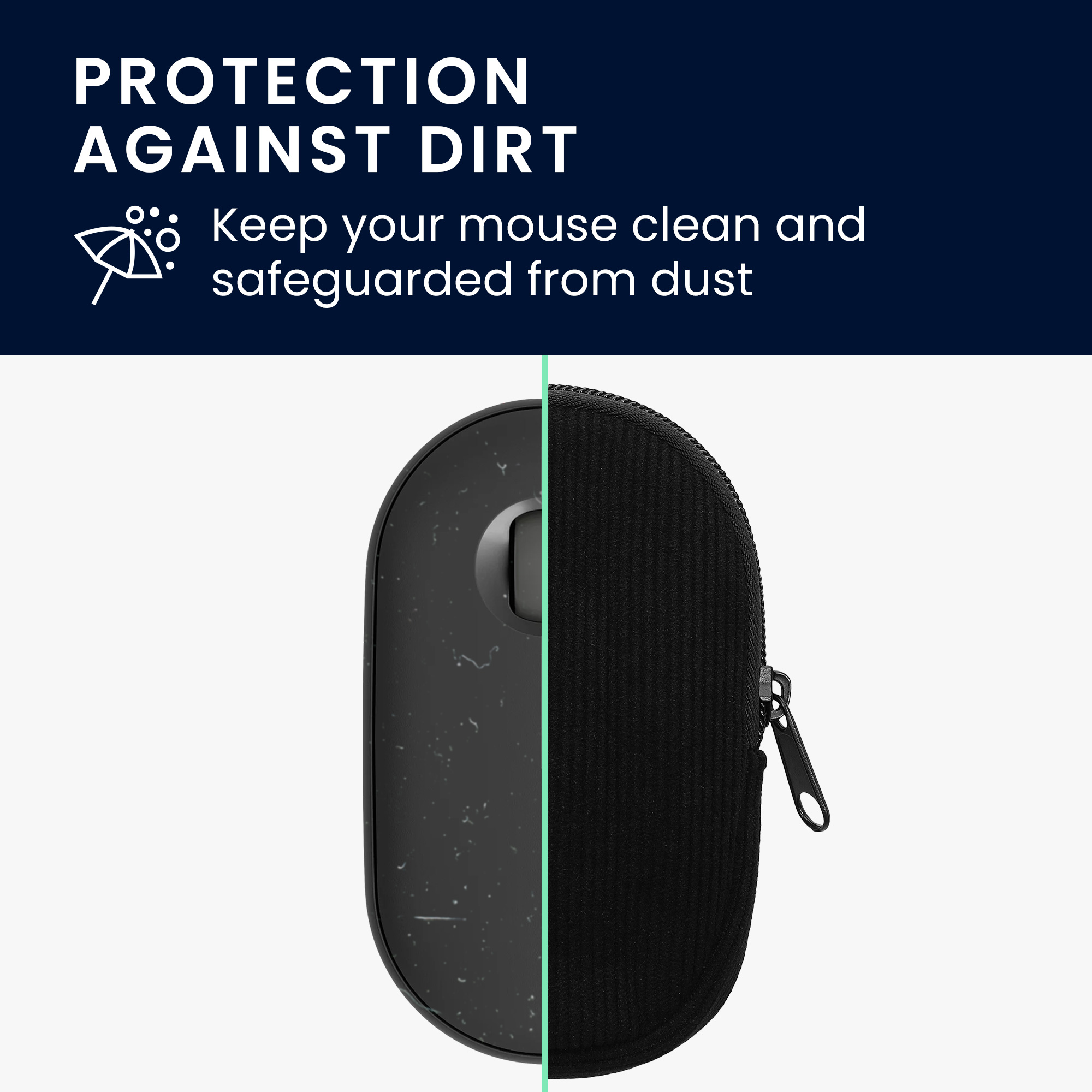 Pouzdro na myš Logitech Pebble kwmobile - černá