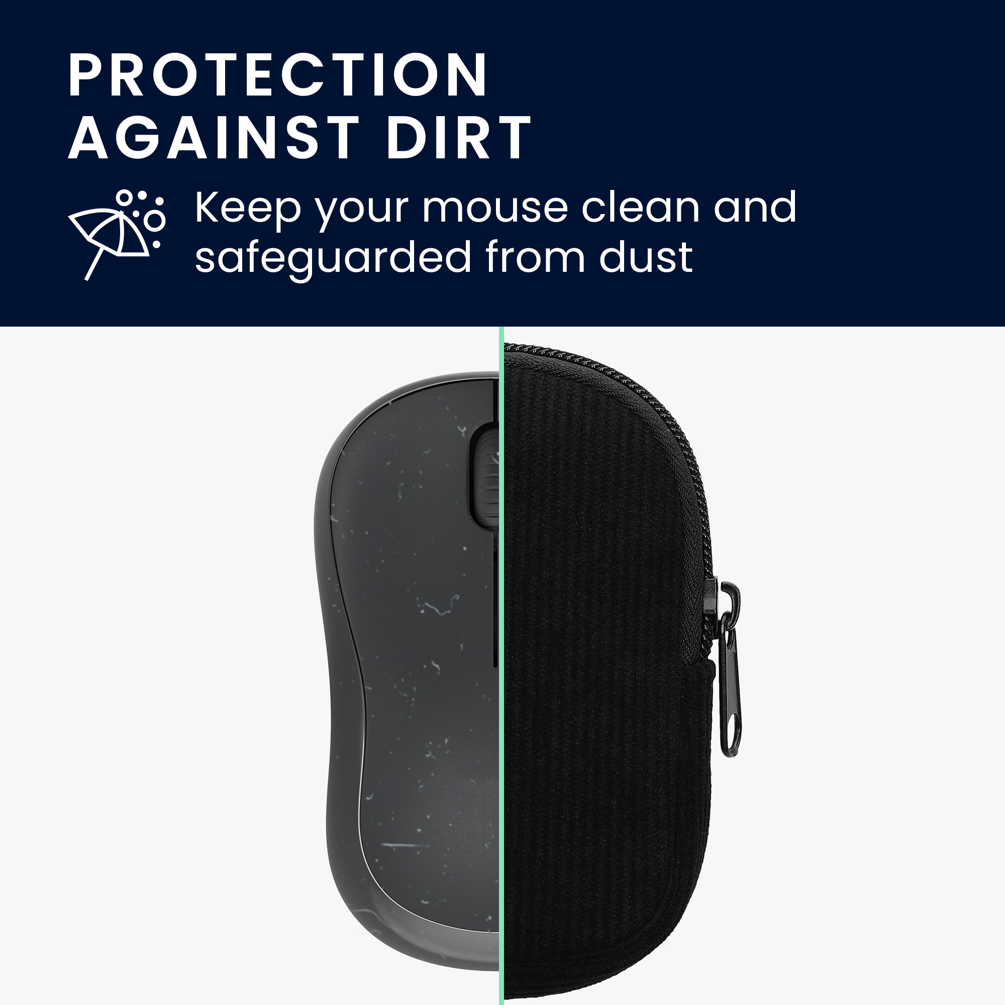 Pouzdro na myš pro Logitech M240 SILENT / M325S kwmobile neoprenové - černá