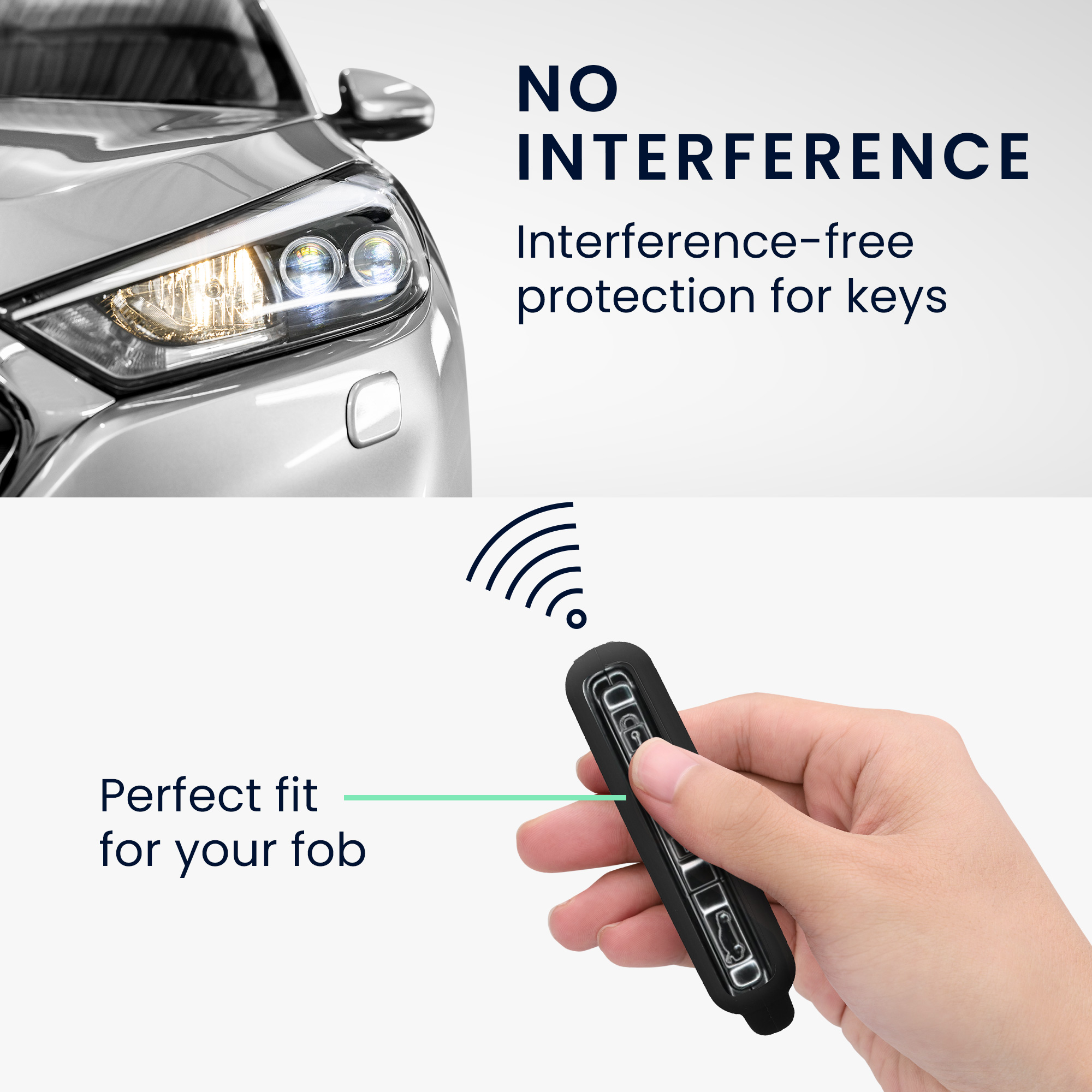 Pouzdro na klíč kwmobile pro Volvo 4tlačítkový klíč Keyless Go - matná černá