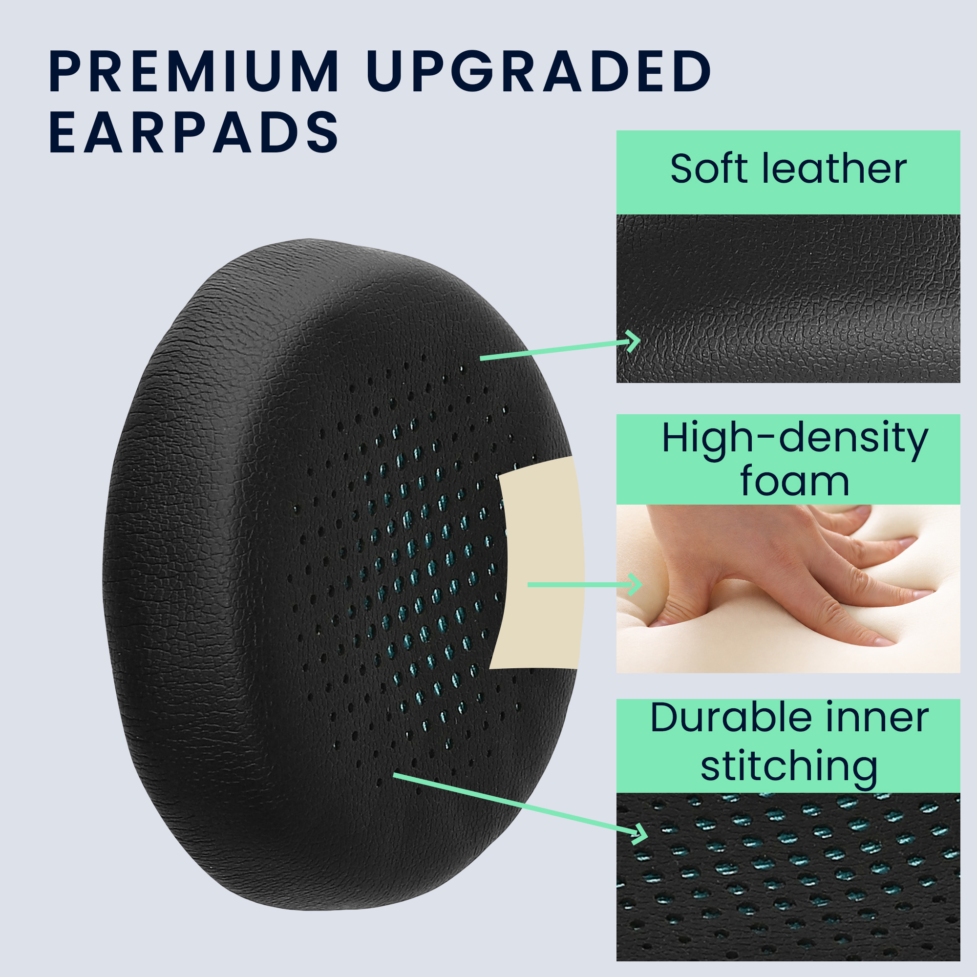 2x Náušníky na sluchátka kwmobile pro Jlab Go Work Gen 2 Ear Pads - černá