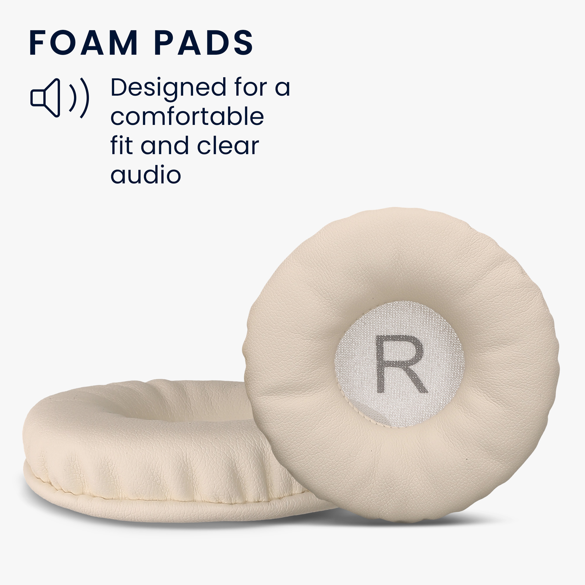 Náhradní náušníky kwmobile pro Anker Soundcore H30i Replacement Ear Pads, bílá