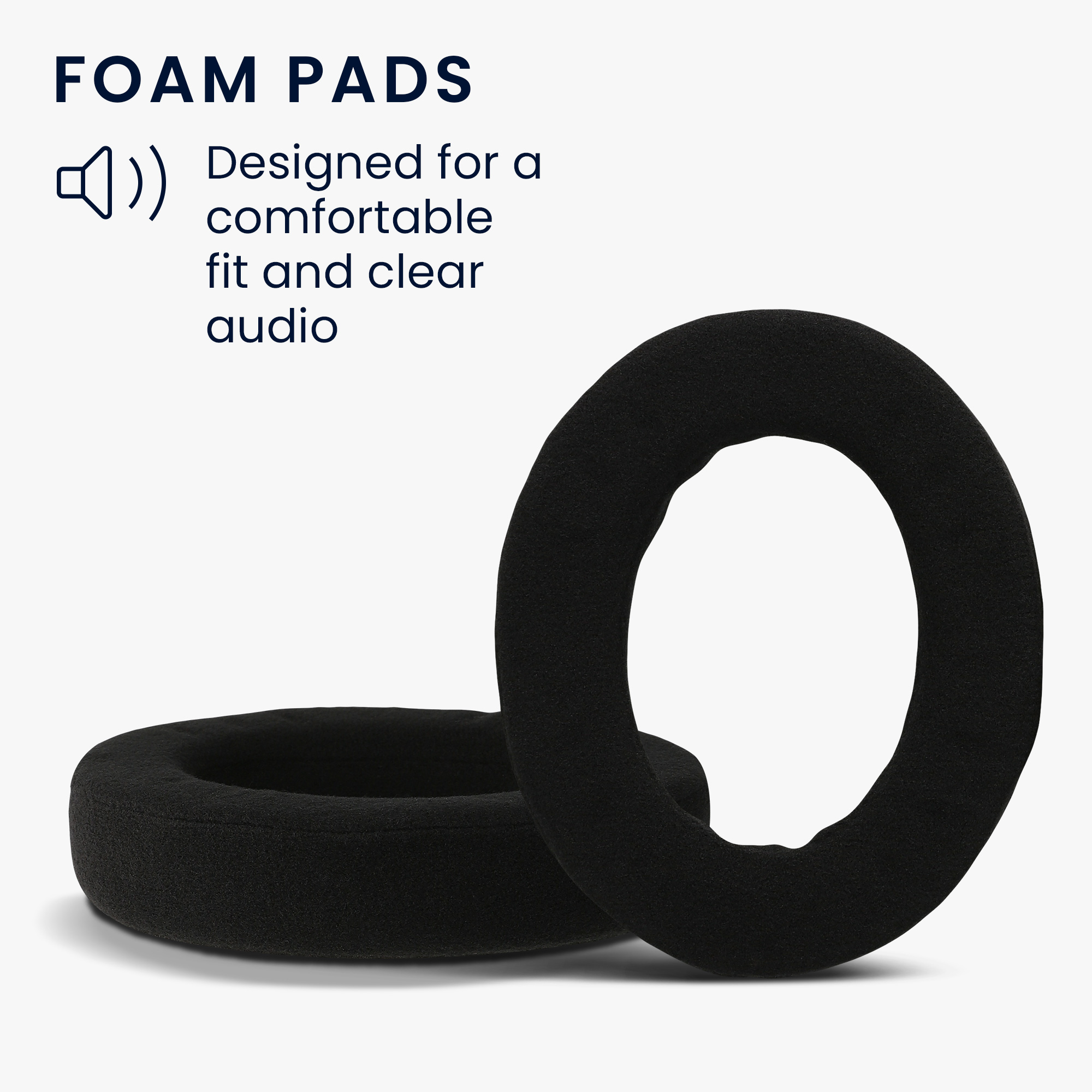 2x Náušníky na sluchátka kwmobile pro Sennheiser HD 490 Pro Ear Pads - černá