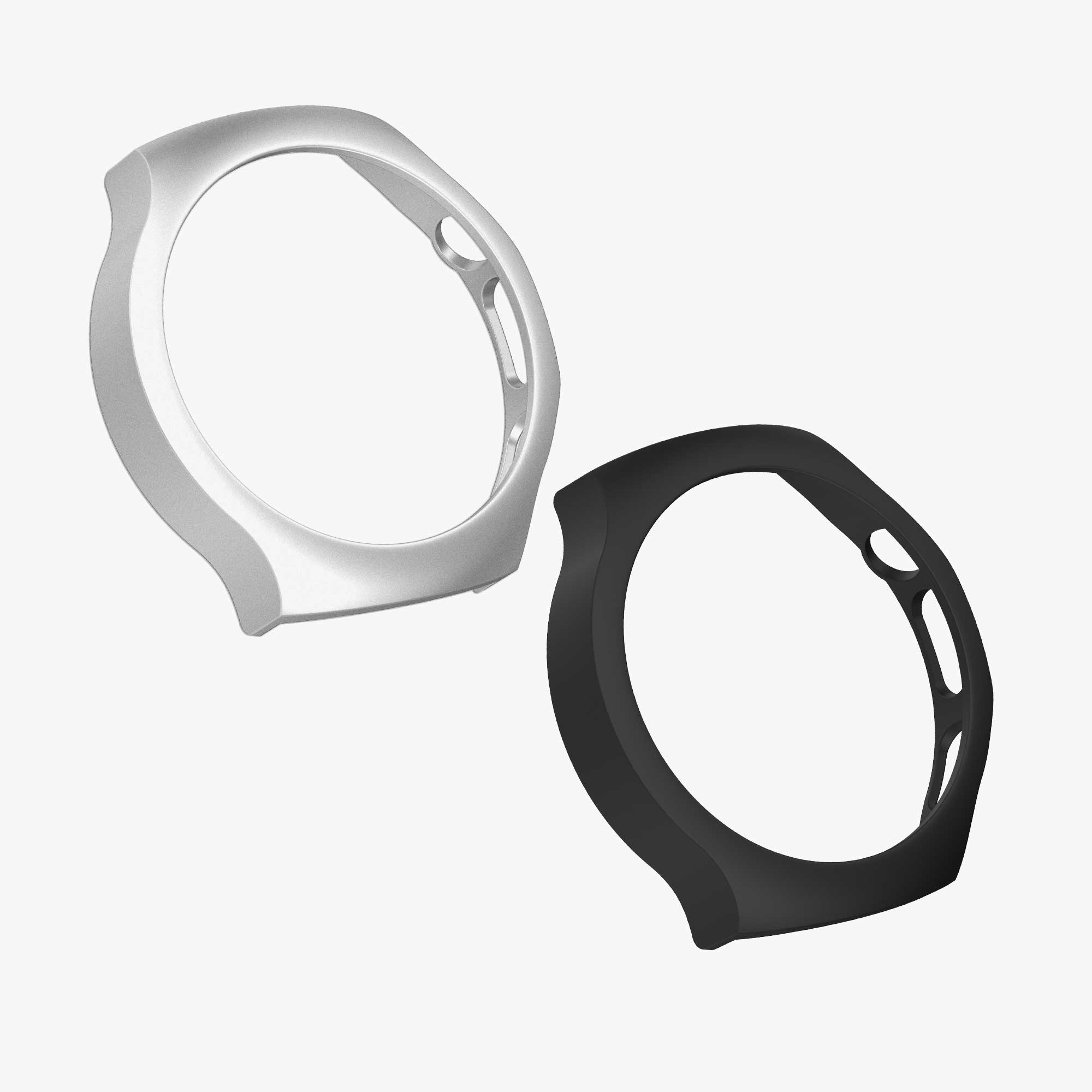 Ochranná fólie hodinky Huawei Watch 5 42mm - Set of 2 Fitness Tracker sada ks černá/stříbrná kwmobile