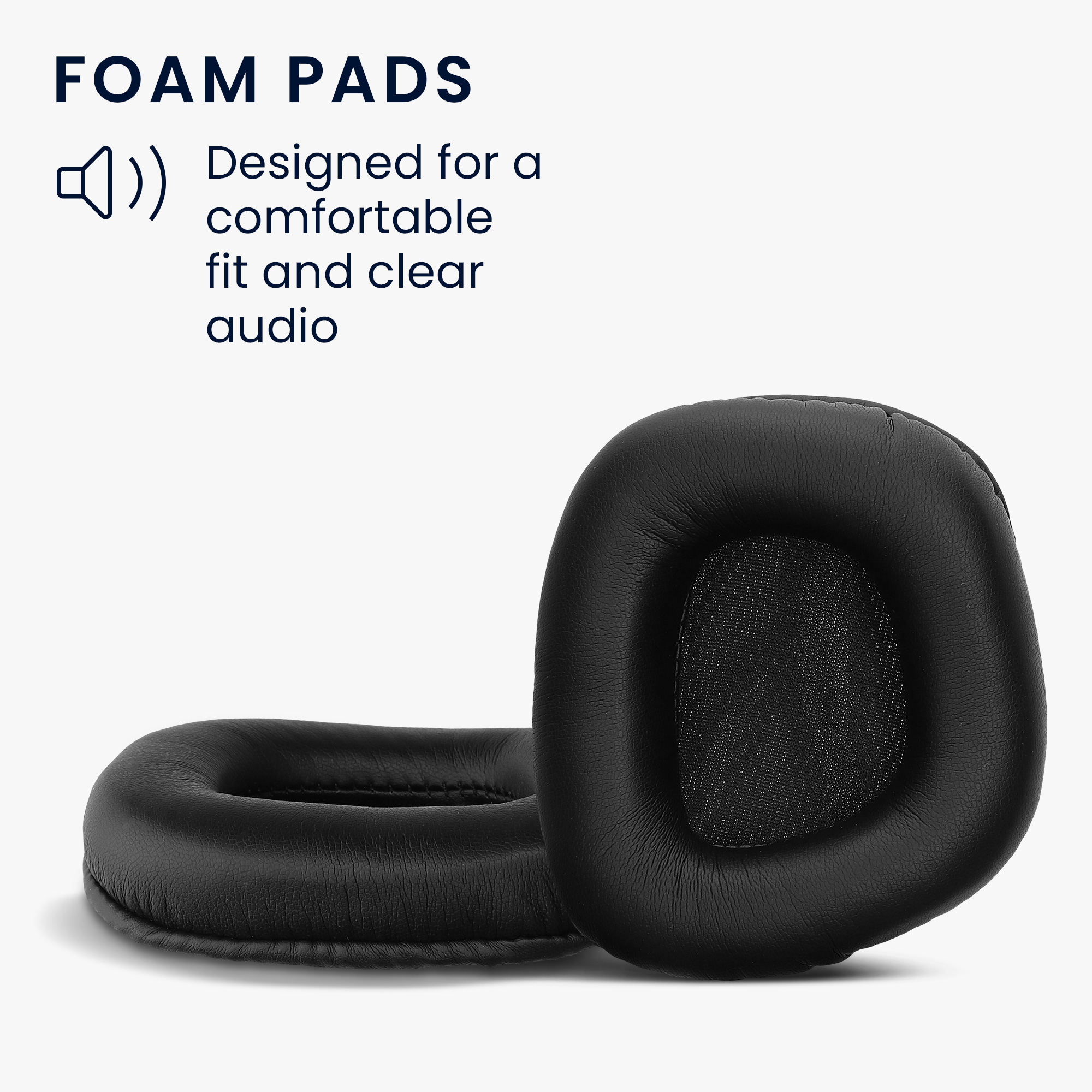 Náušníky kwmobile pro Corsair Void v2 / Void Elite Surround / Void Pro - 2 ks, černá