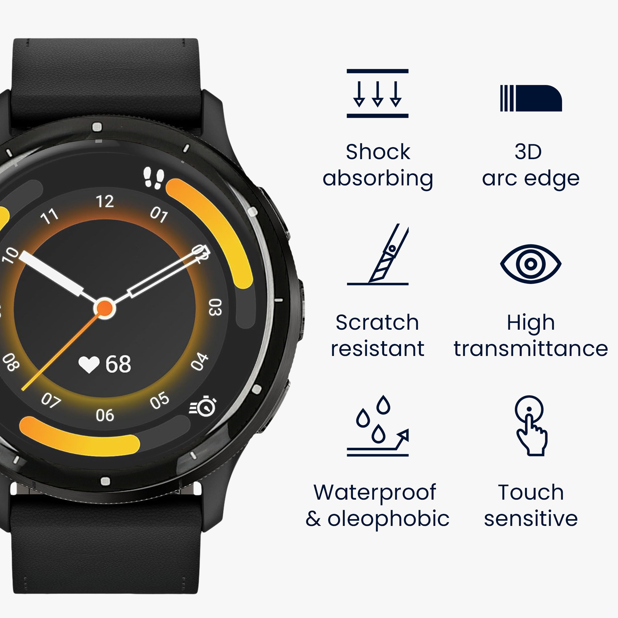 2 ks Ochranná fólie kwmobile pro Garmin Venu 3