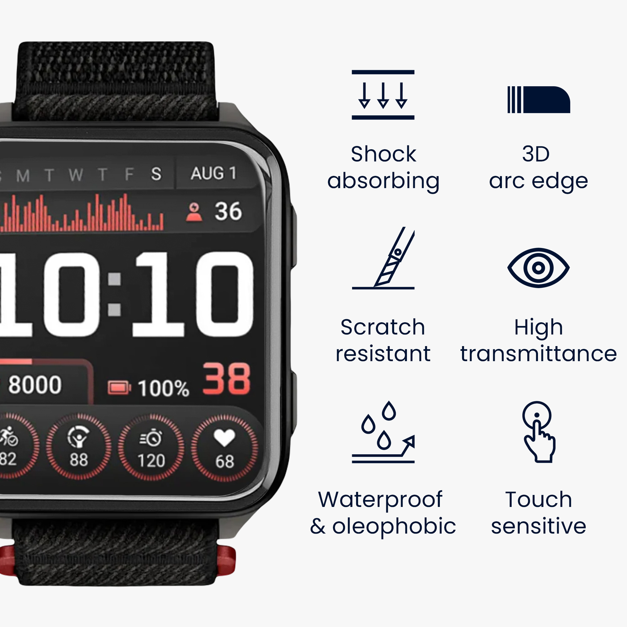 2 ks Ochranná fólie kwmobile pro Garmin Venu X1