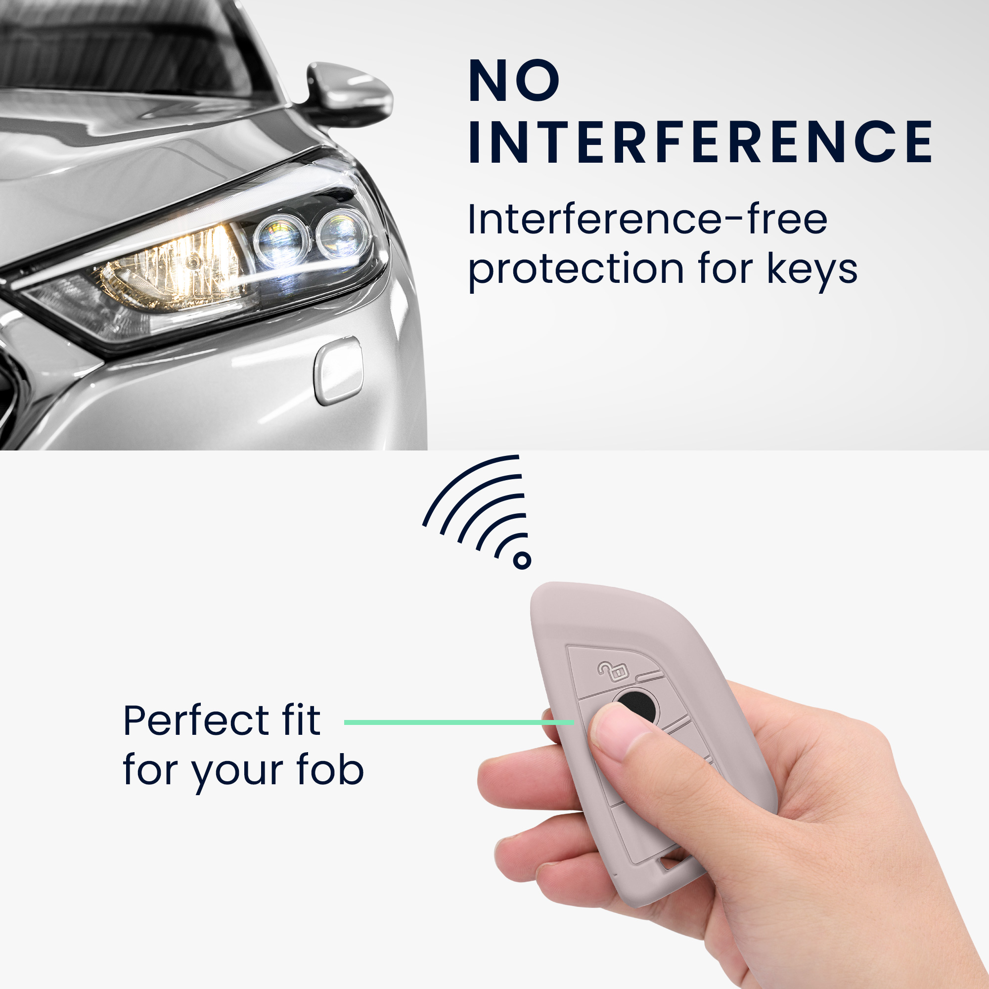 Tpu pouzdro na klíč od auta BMW 3 tlačítka Smart Key protiskluzové fialové Purple Cloud