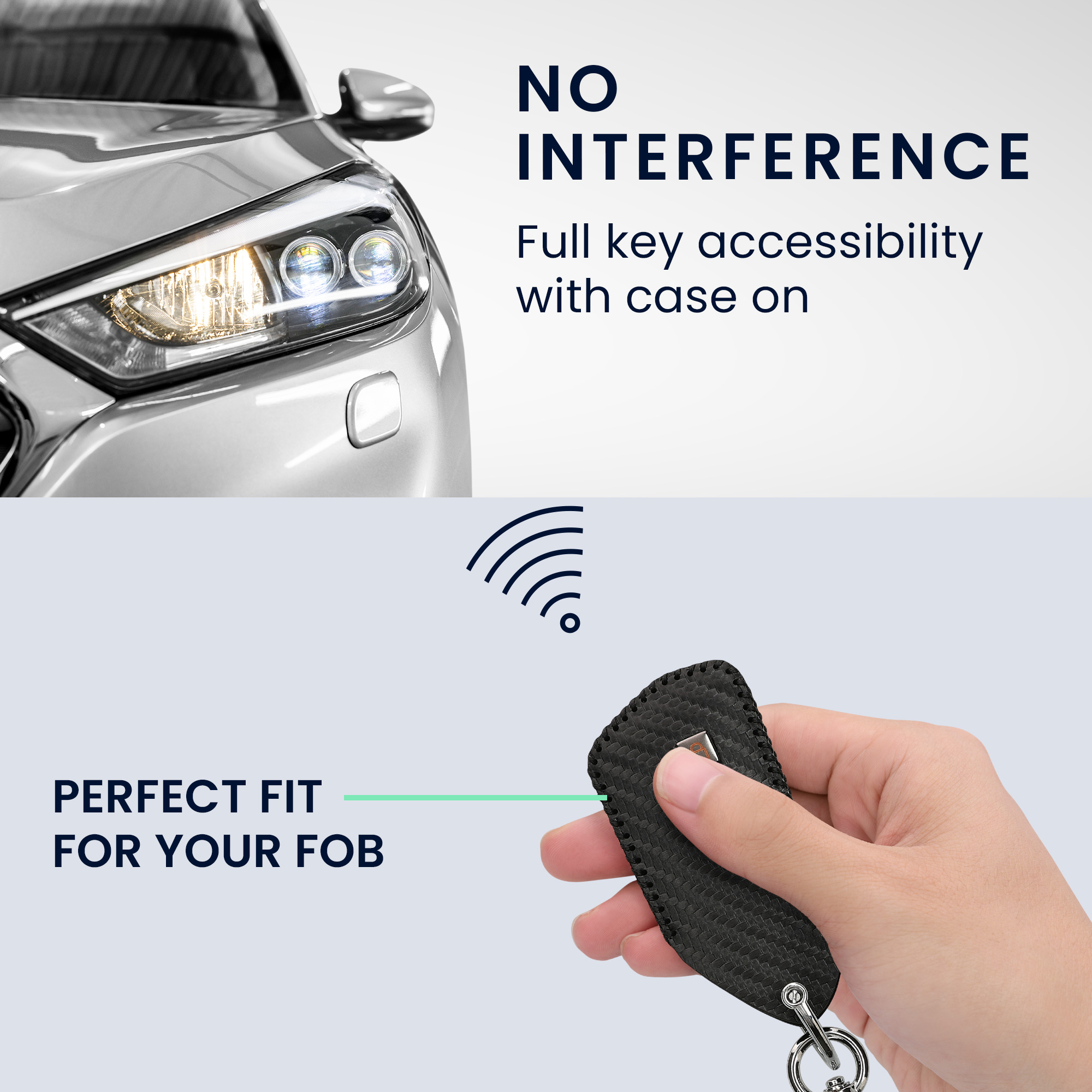 Pouzdro na klíč od auta kwmobile pro VW Golf 8, ID.3/ID.4/ID.5/ID.7, Seat/Škoda/Cupra