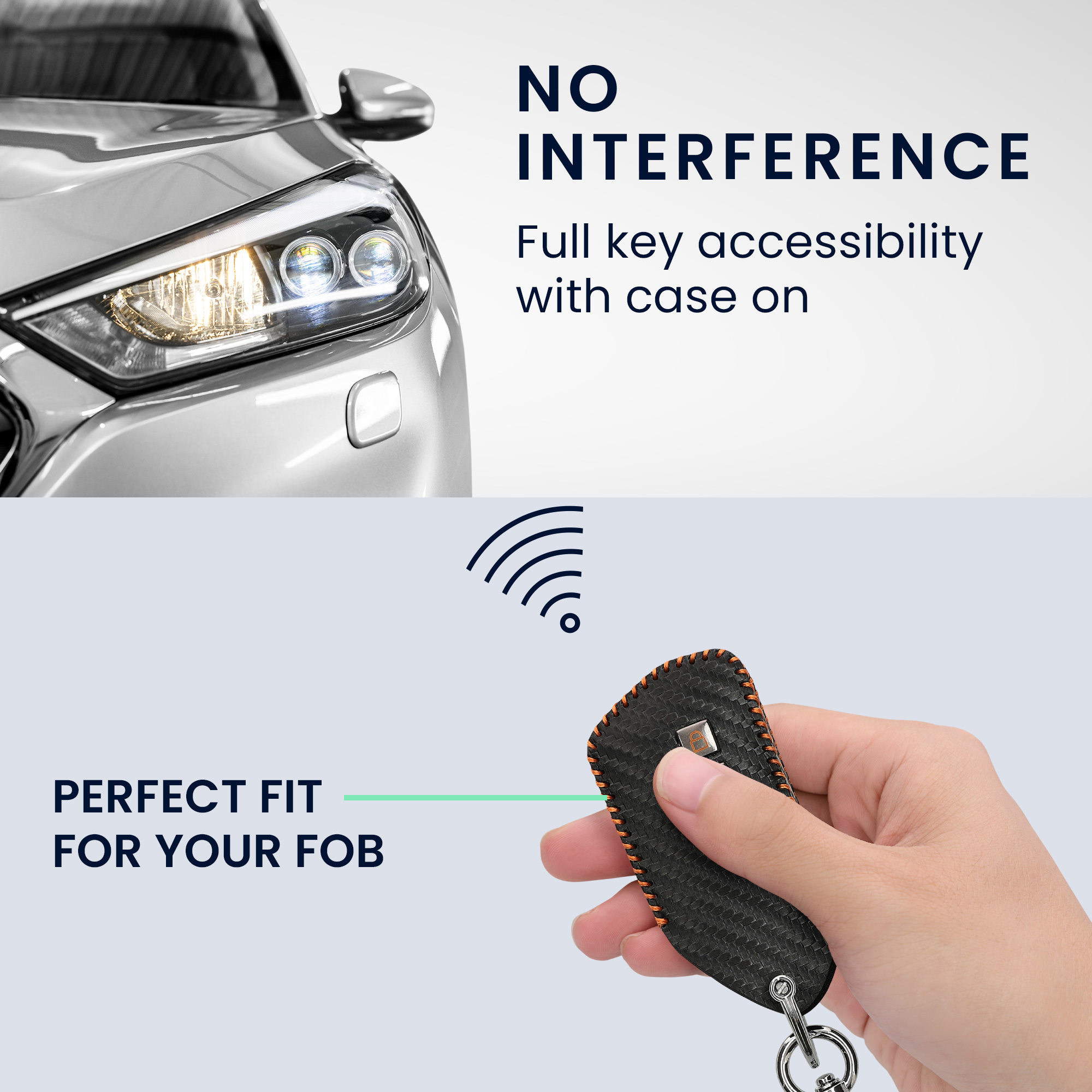 Pouzdro na klíč od auta kwmobile pro VW Golf 8, ID.3/ID.4/ID.5/ID.7, Seat/Škoda/Cupra