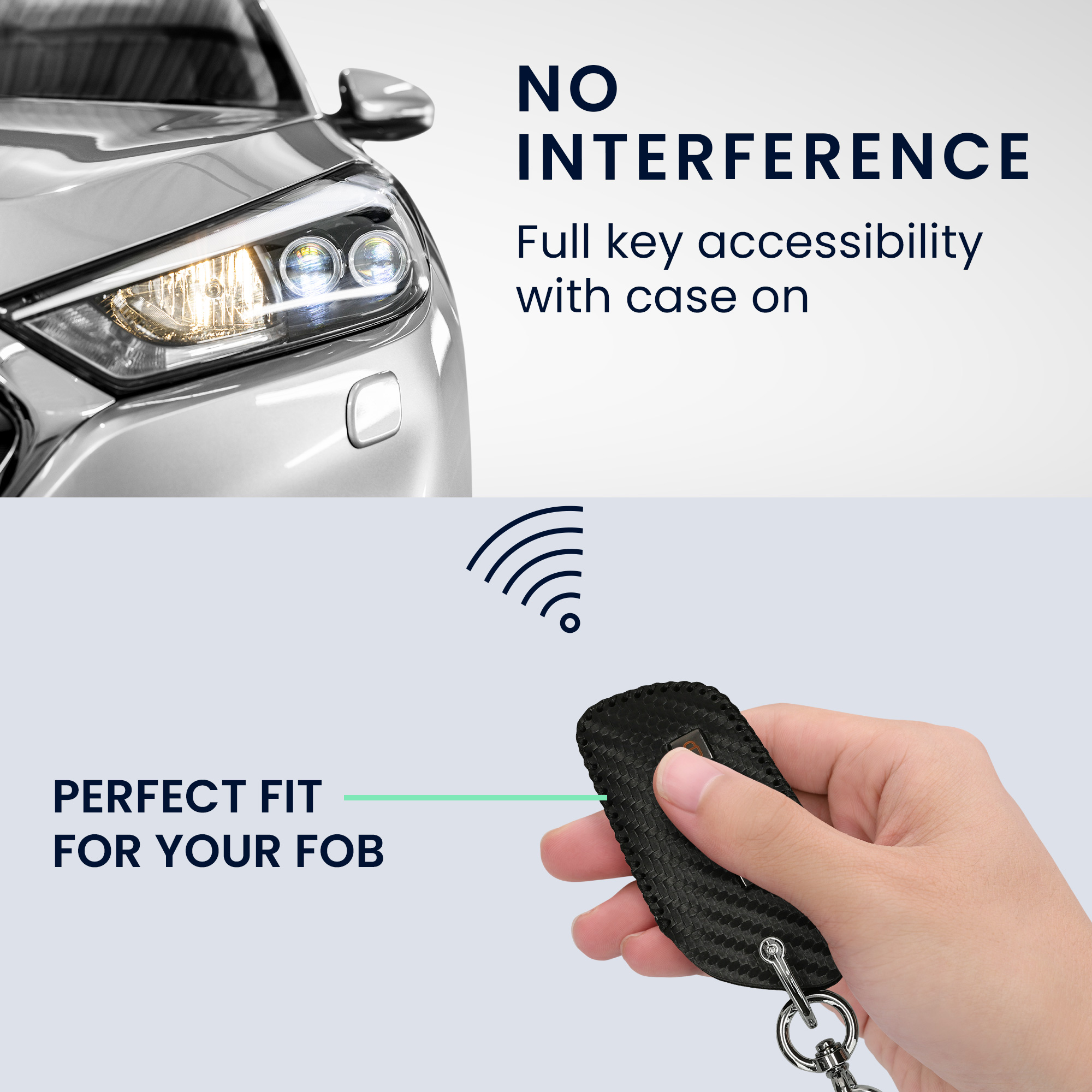 Pouzdro na klíč od auta kwmobile MG 3 tlačítka ZS/MG4/MG5/MG6