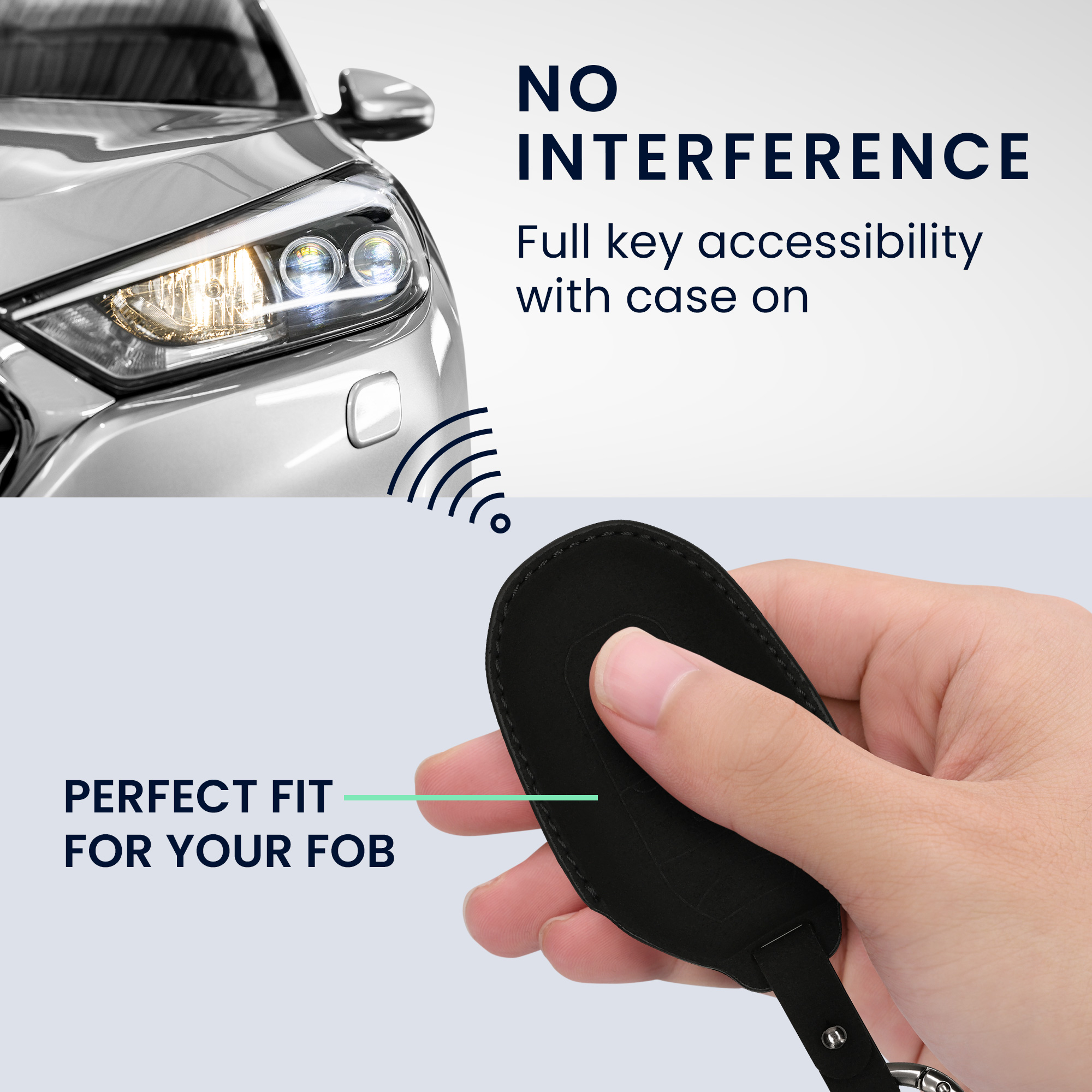 Pouzdro na klíč od auta Peugeot Citroen 3 Button Car Key Smart Key (only Keyless Go) kwmobil...